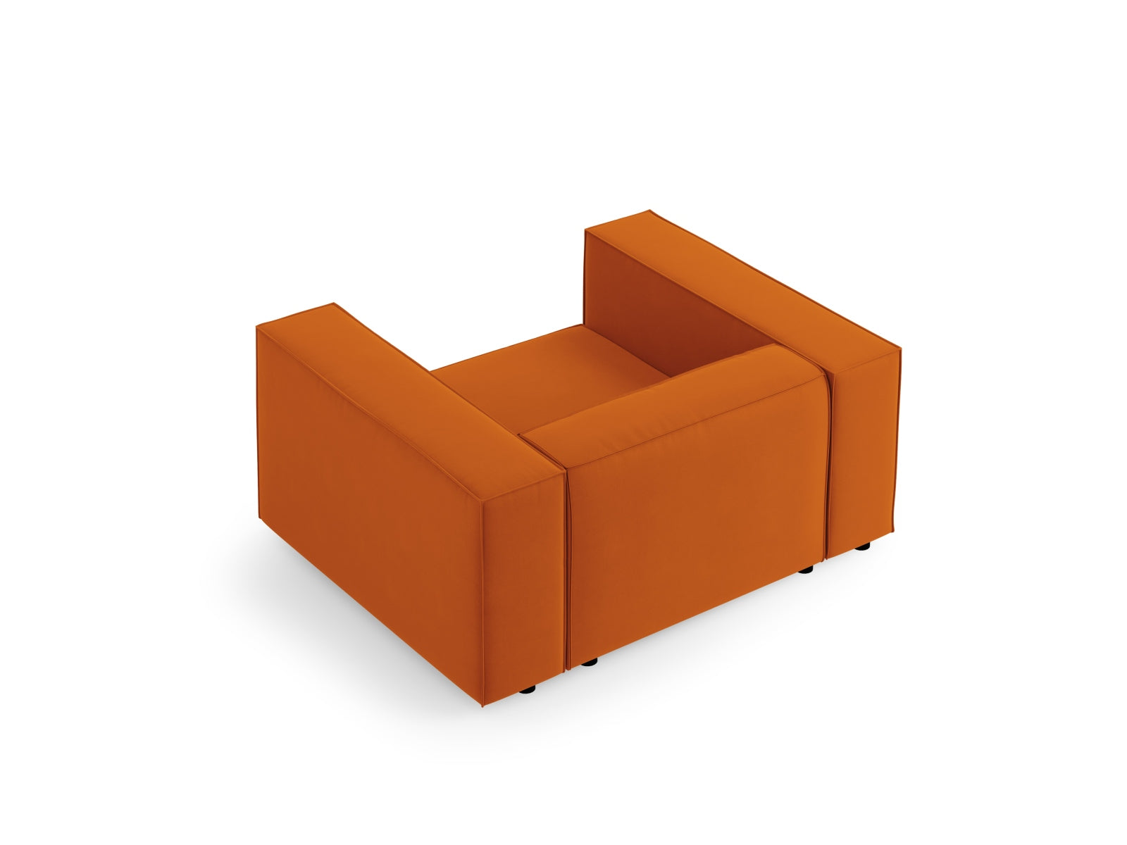 Arendal Velour Sessel 1 Sitz in Terracotta präsentiert im Onlineshop von KAQTU Design AG. Sessel ist von Cosmopolitan Design