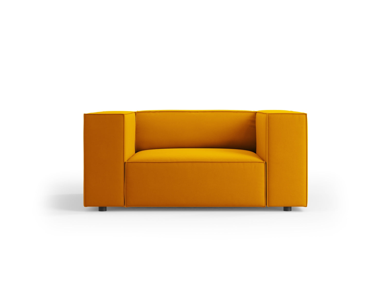 Arendal Velour Sessel 1 Sitz in Yellow präsentiert im Onlineshop von KAQTU Design AG. Sessel ist von Cosmopolitan Design
