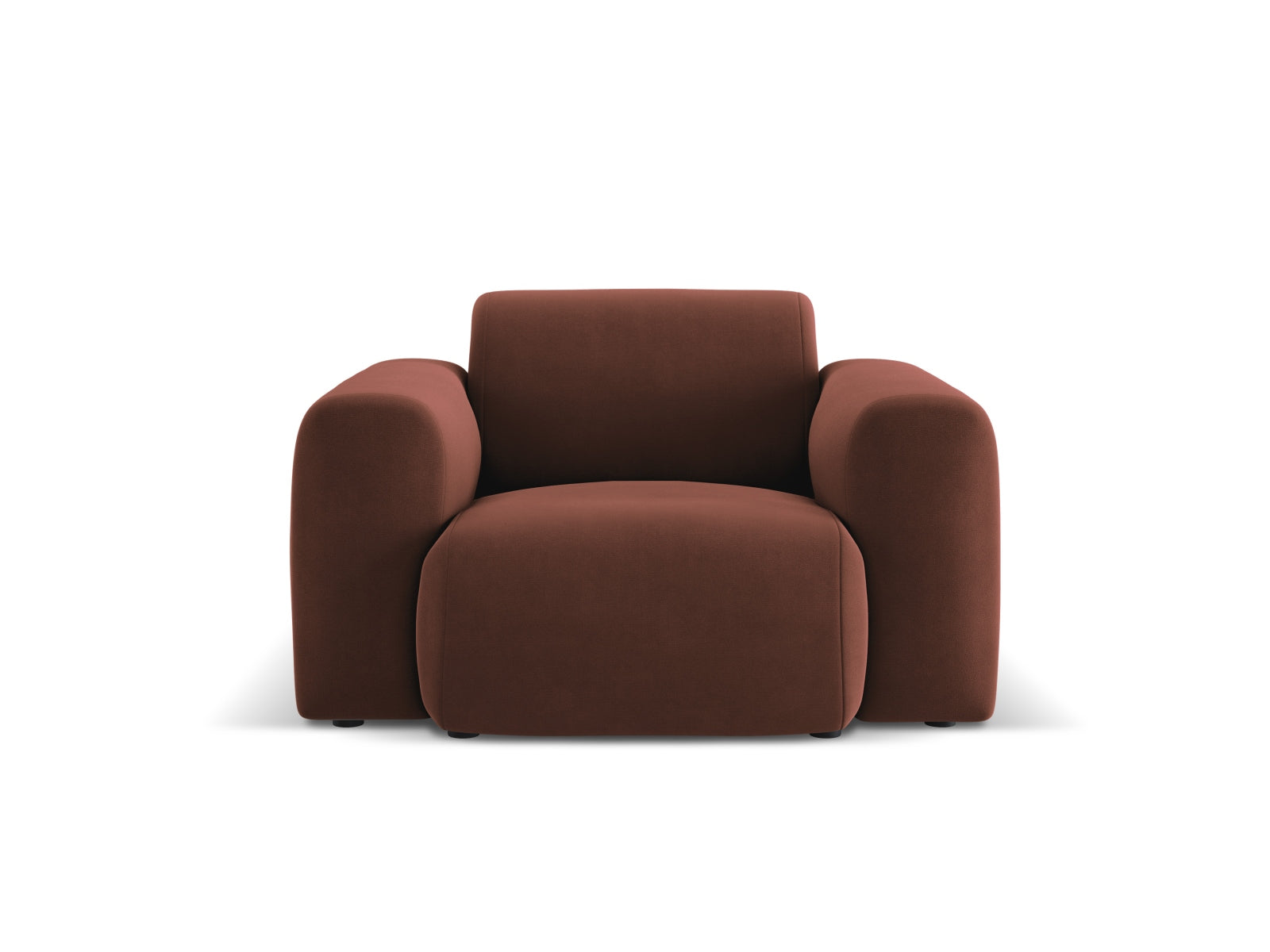 Nolio Velour Sessel 1 Sitz 95cm in Cuoio präsentiert im Onlineshop von KAQTU Design AG. Sessel ist von Cosmopolitan Design