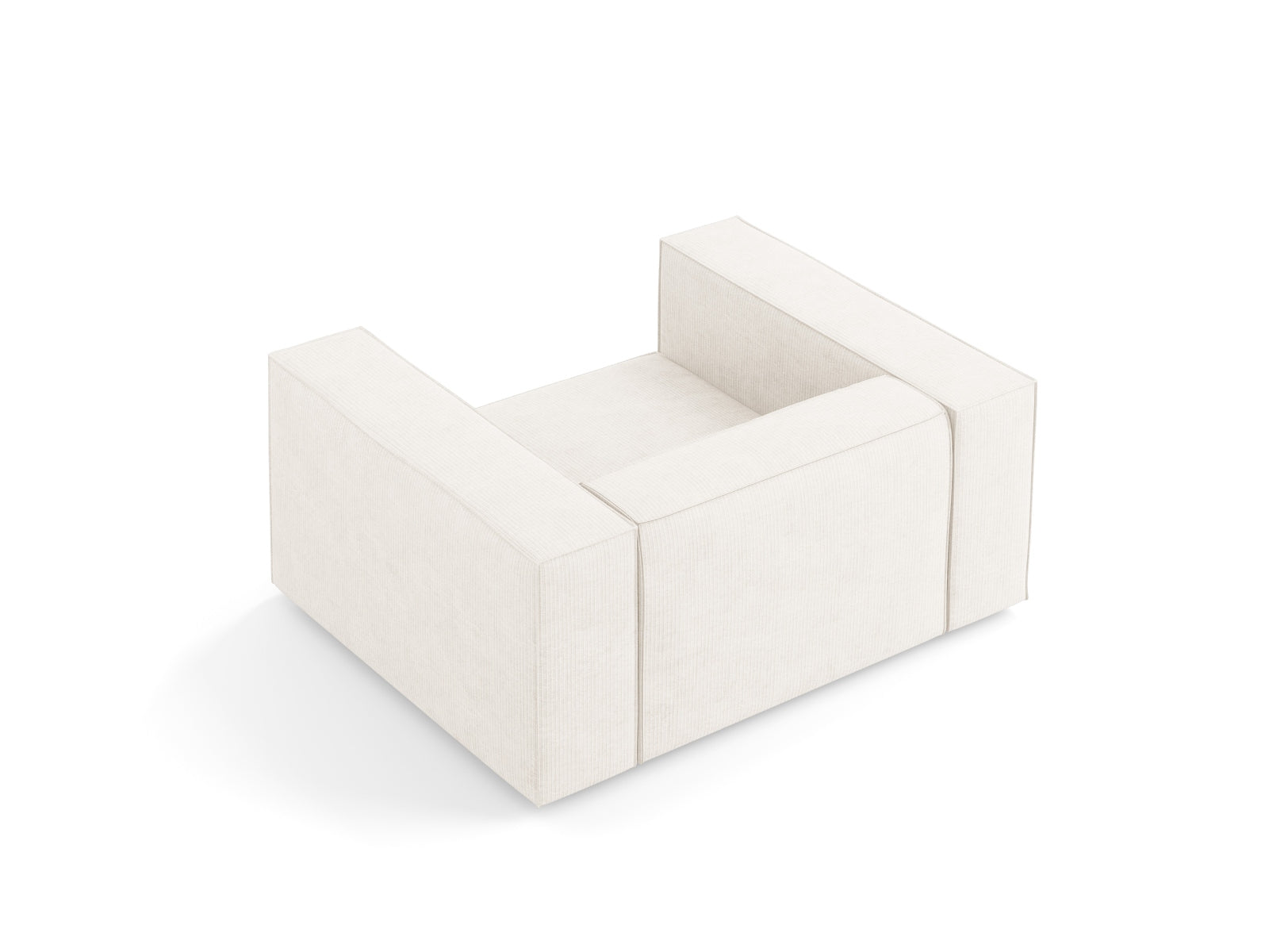 Arendal Sessel 1 Sitz in Ivory präsentiert im Onlineshop von KAQTU Design AG. Sessel ist von Cosmopolitan Design