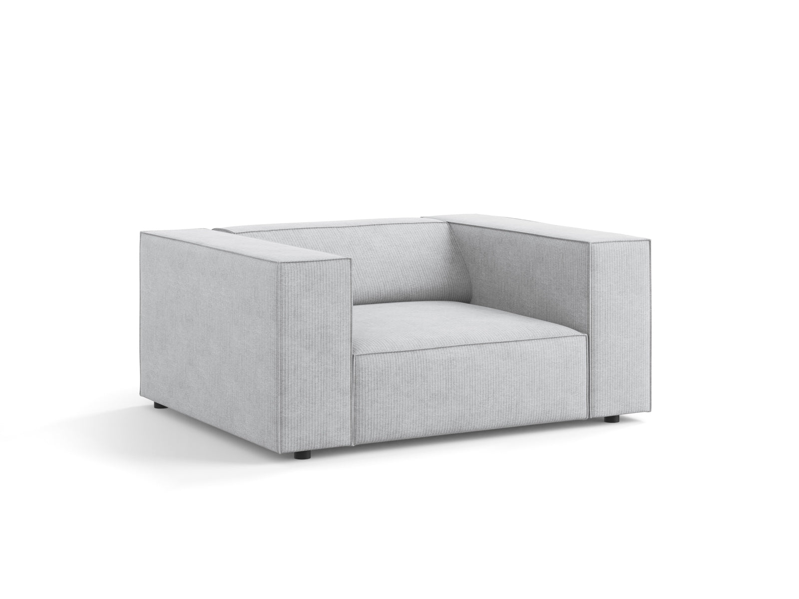 Arendal Sessel 1 Sitz in Light Grey präsentiert im Onlineshop von KAQTU Design AG. Sessel ist von Cosmopolitan Design