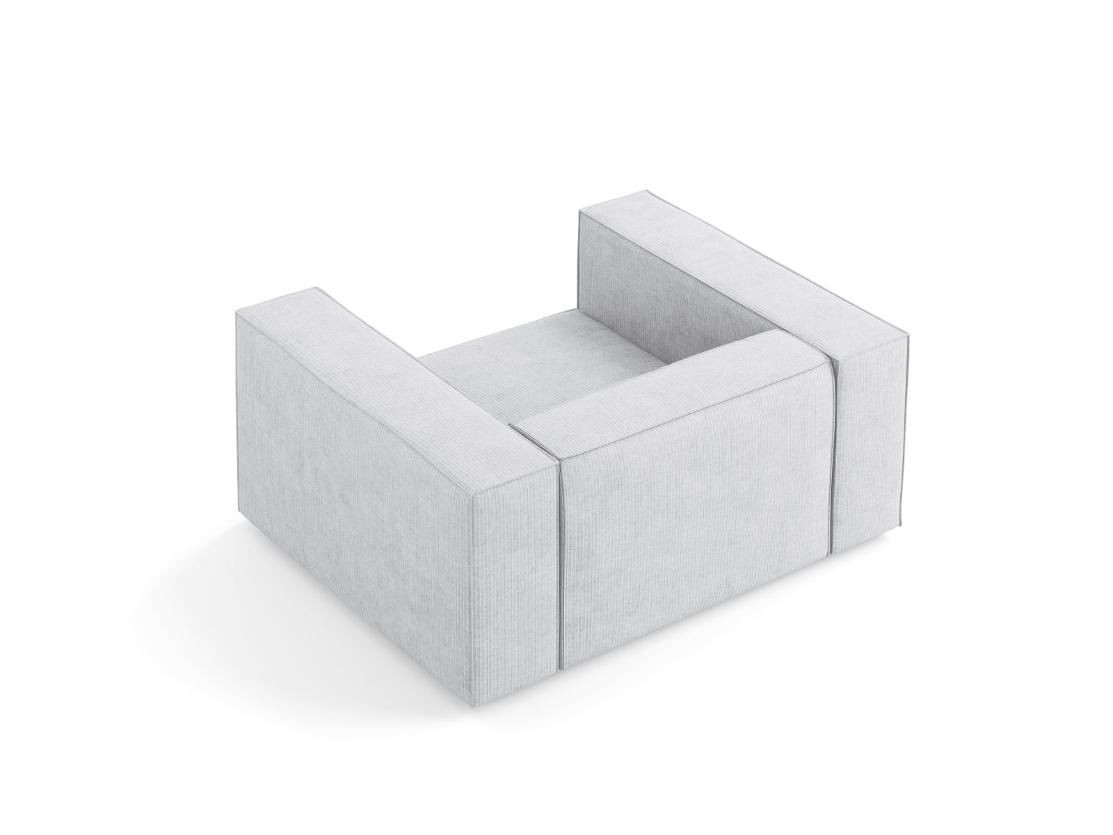 Arendal Sessel 1 Sitz in Light Grey präsentiert im Onlineshop von KAQTU Design AG. Sessel ist von Cosmopolitan Design