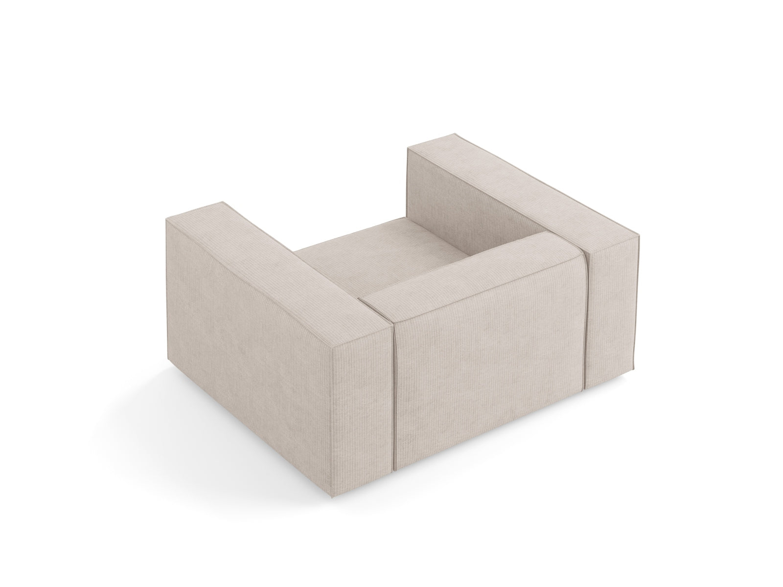Arendal Sessel 1 Sitz in Dark Beige präsentiert im Onlineshop von KAQTU Design AG. Sessel ist von Cosmopolitan Design