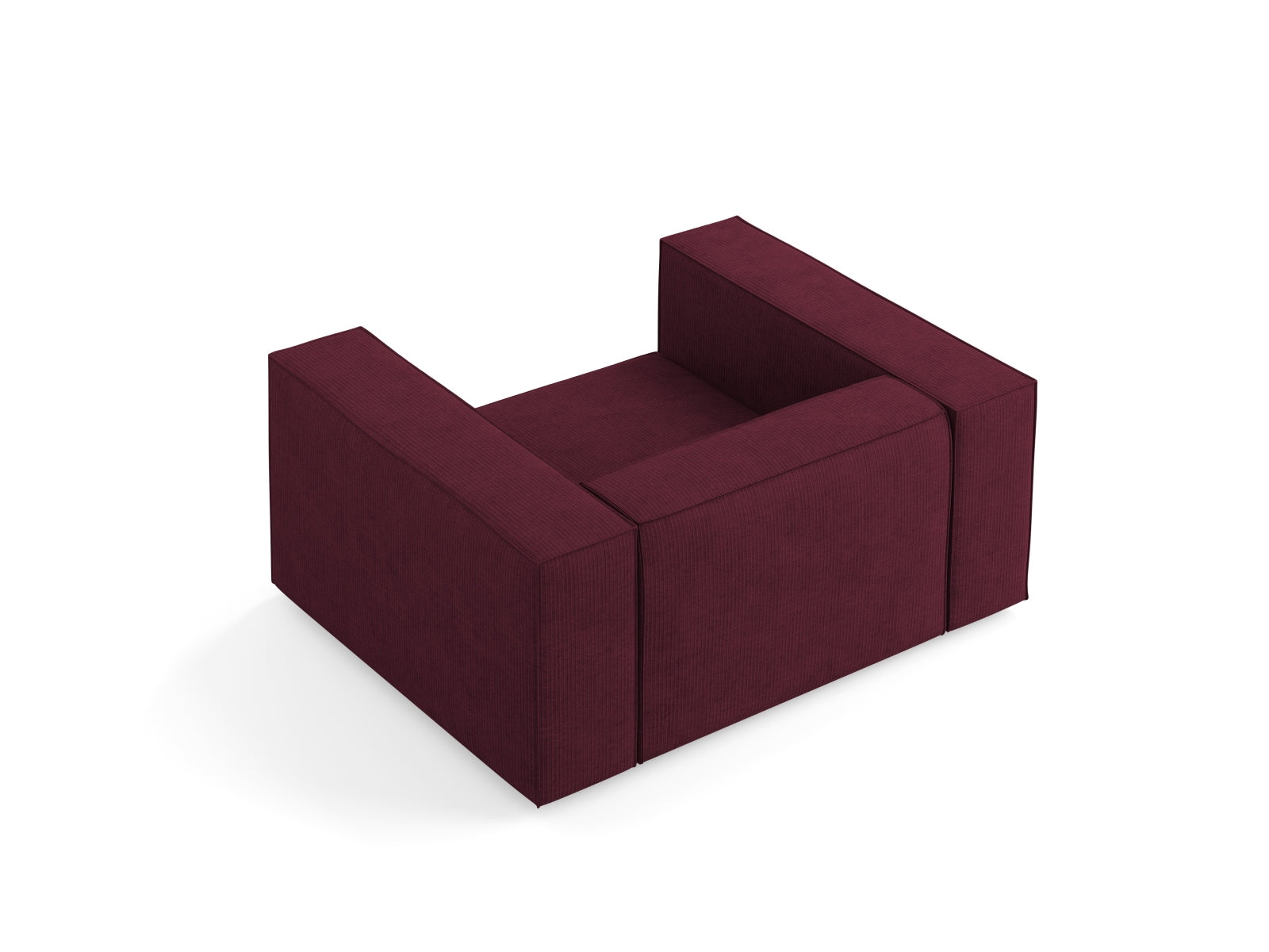 Arendal Sessel 1 Sitz in Ruby präsentiert im Onlineshop von KAQTU Design AG. Sessel ist von Cosmopolitan Design