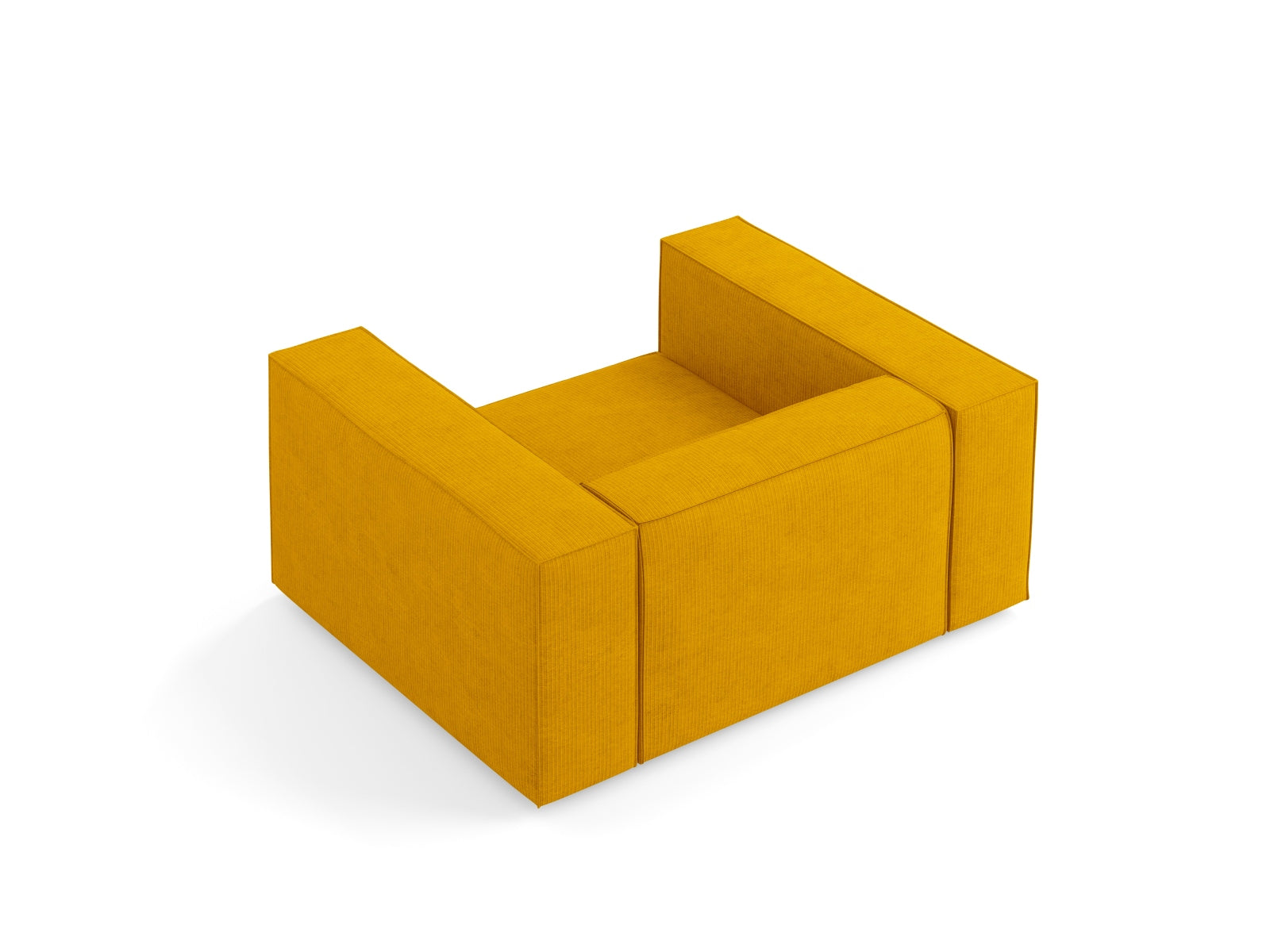 Arendal Sessel 1 Sitz in Mustard präsentiert im Onlineshop von KAQTU Design AG. Sessel ist von Cosmopolitan Design