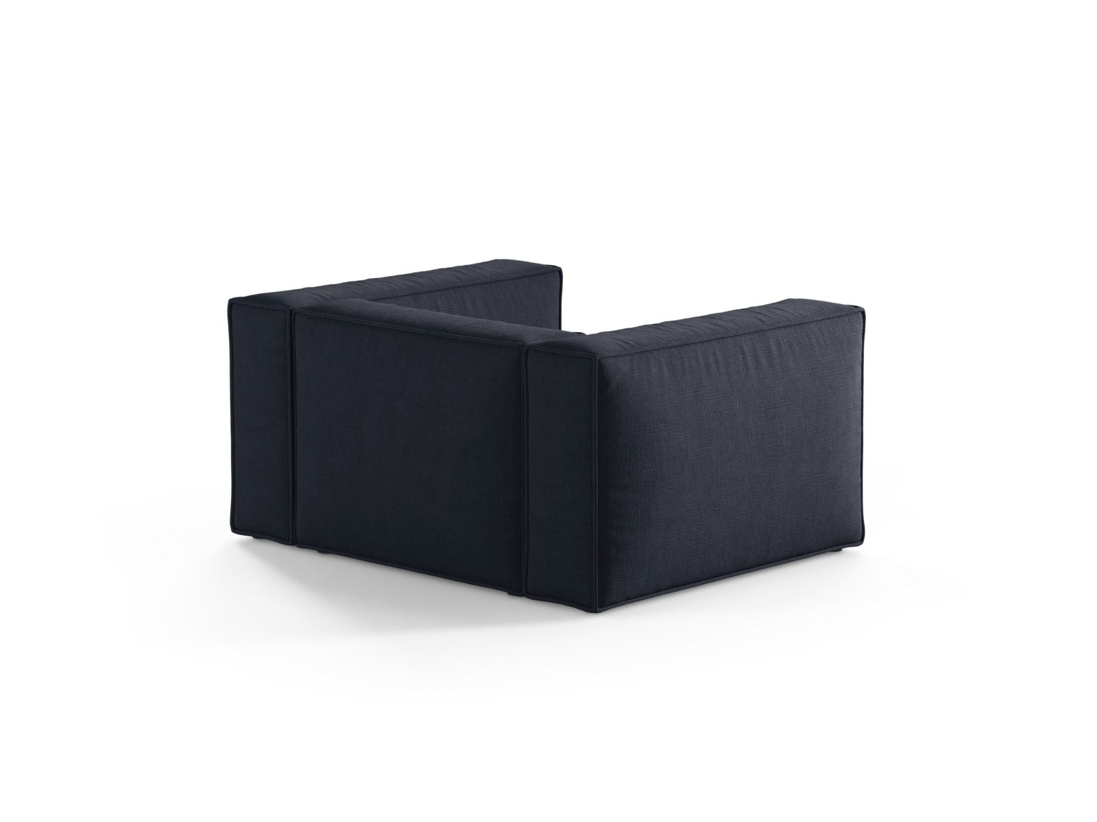 Eleganter 1-Sitzer Sessel Aveiro in edlem Navy Blue, ideal für stilvolle Wohnräume und entspannte Momente.