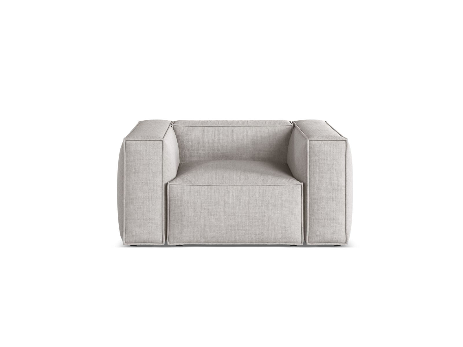 1-Sitzer Sessel Aveiro in Light Grey-Liberty präsentiert im Onlineshop von KAQTU Design AG. Sessel ist von Cosmopolitan Design