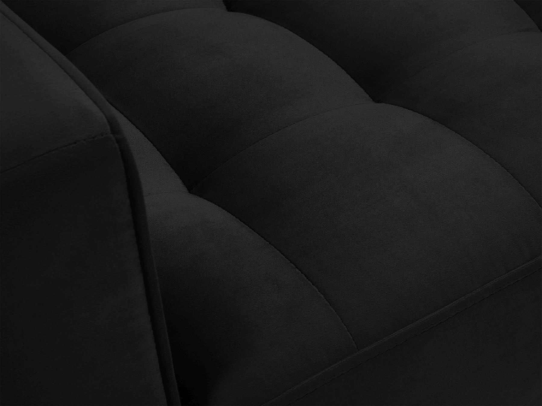 Eleganter 1-Sitzer Sessel Aspen in klassischem Schwarz, ideal für moderne Wohnräume, entworfen von Cosmopolitan Design.