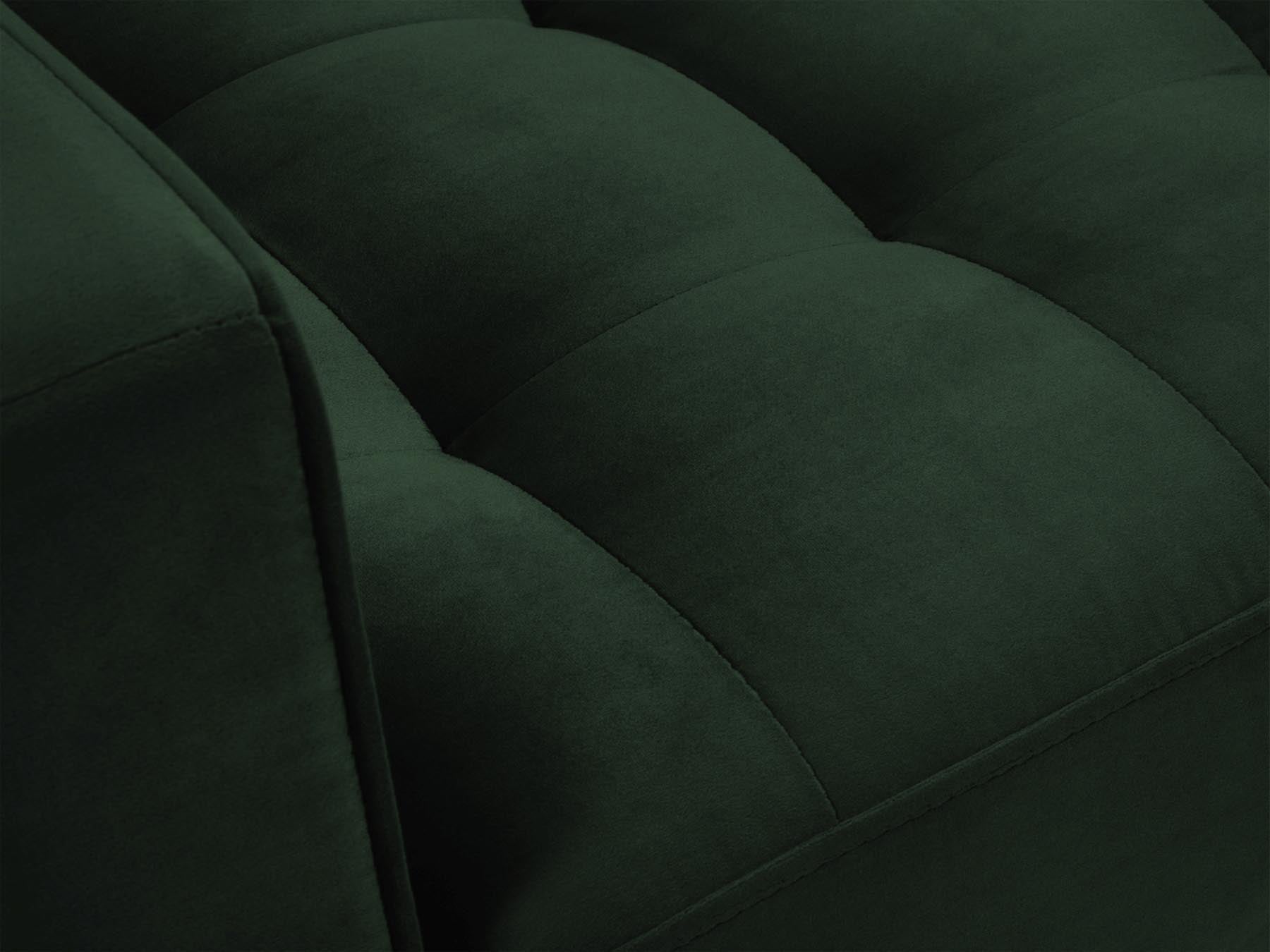 Eleganter 1-Sitzer Sessel Aspen in stilvollem Flaschengrün, ideal für gemütliche Abende und stilvolle Wohnräume.