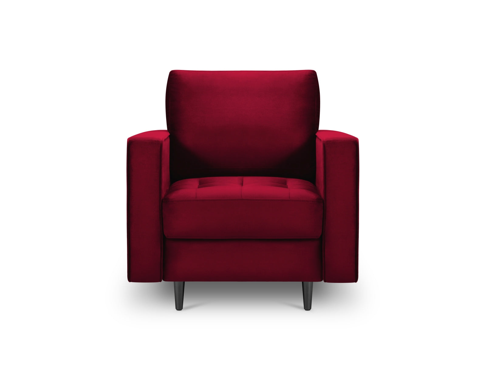 Eleganter 1-Sitzer Sessel Aspen von Cosmopolitan Design, ideal für stilvolle Wohnräume, in ansprechendem Red-Salvador Farbton.