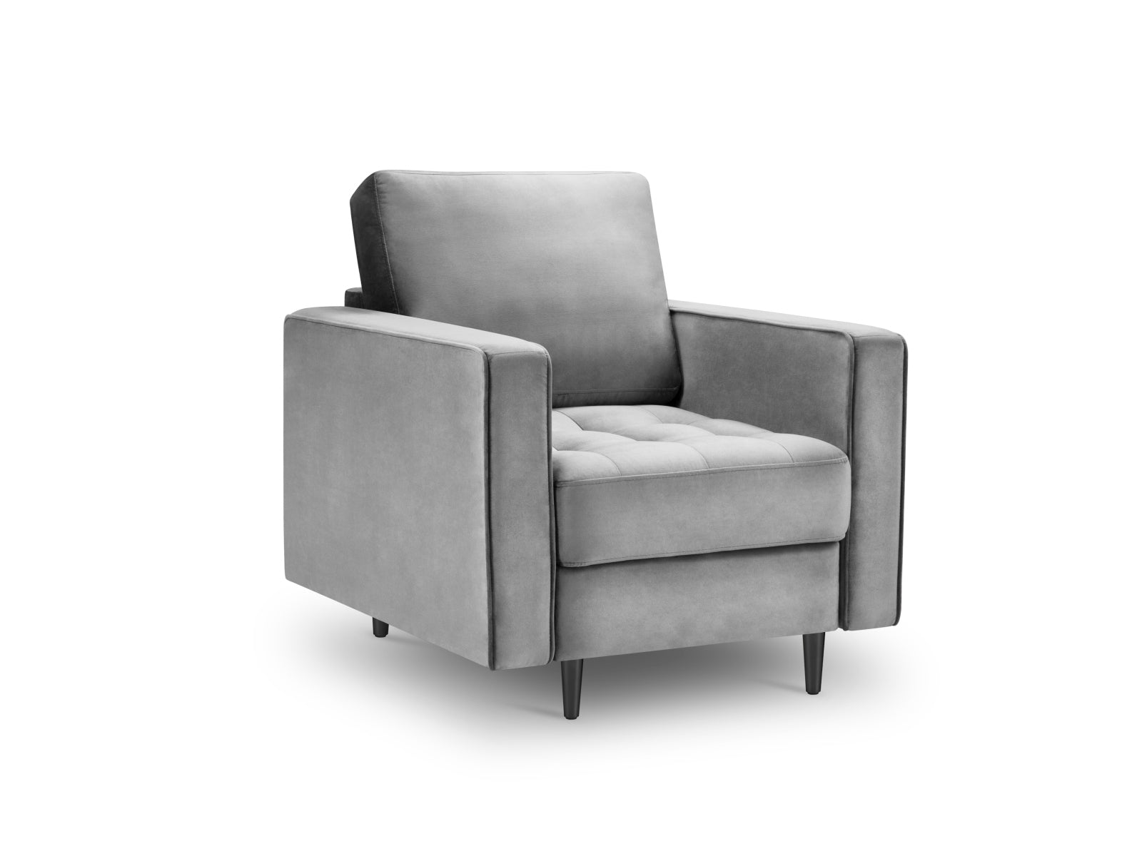 1-Sitzer Sessel Aspen in Grey-Salvador präsentiert im Onlineshop von KAQTU Design AG. Sessel ist von Cosmopolitan Design