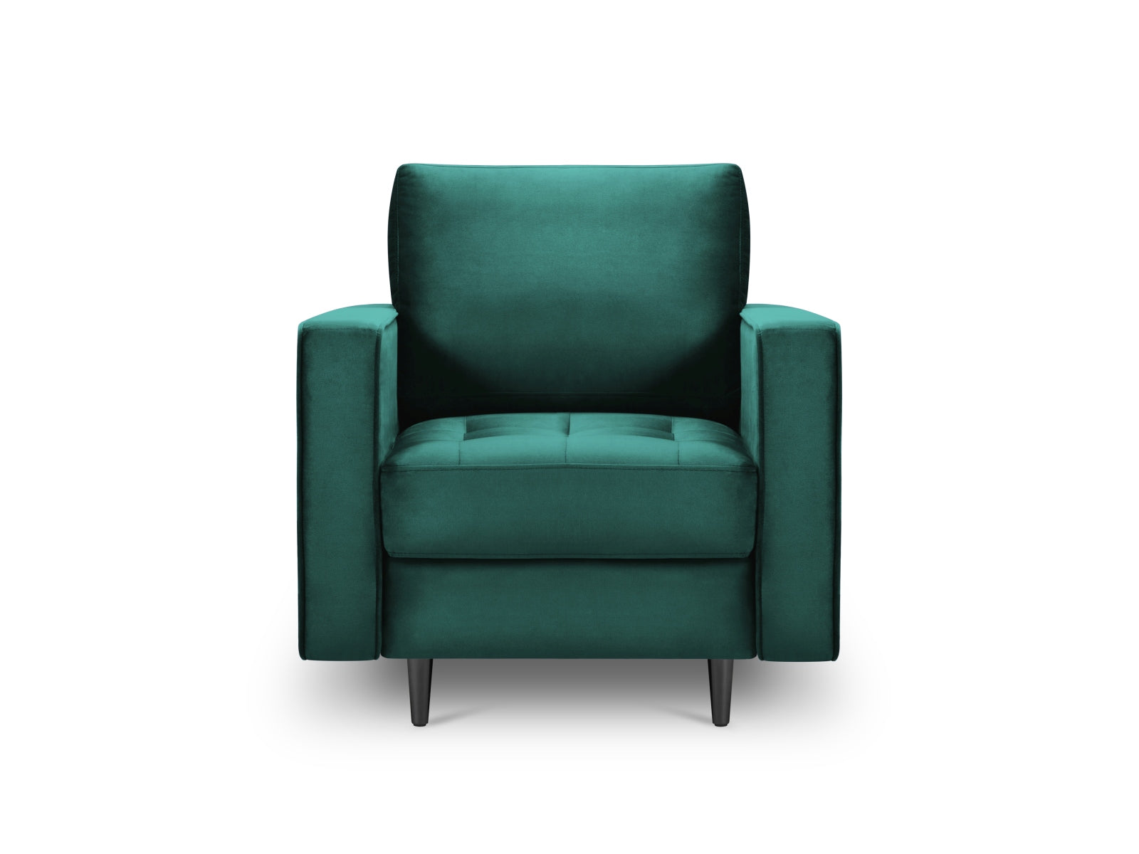 Eleganter 1-Sitzer Sessel Aspen in stilvollem Petrol, ideal für moderne Wohnräume, präsentiert von Cosmopolitan Design.