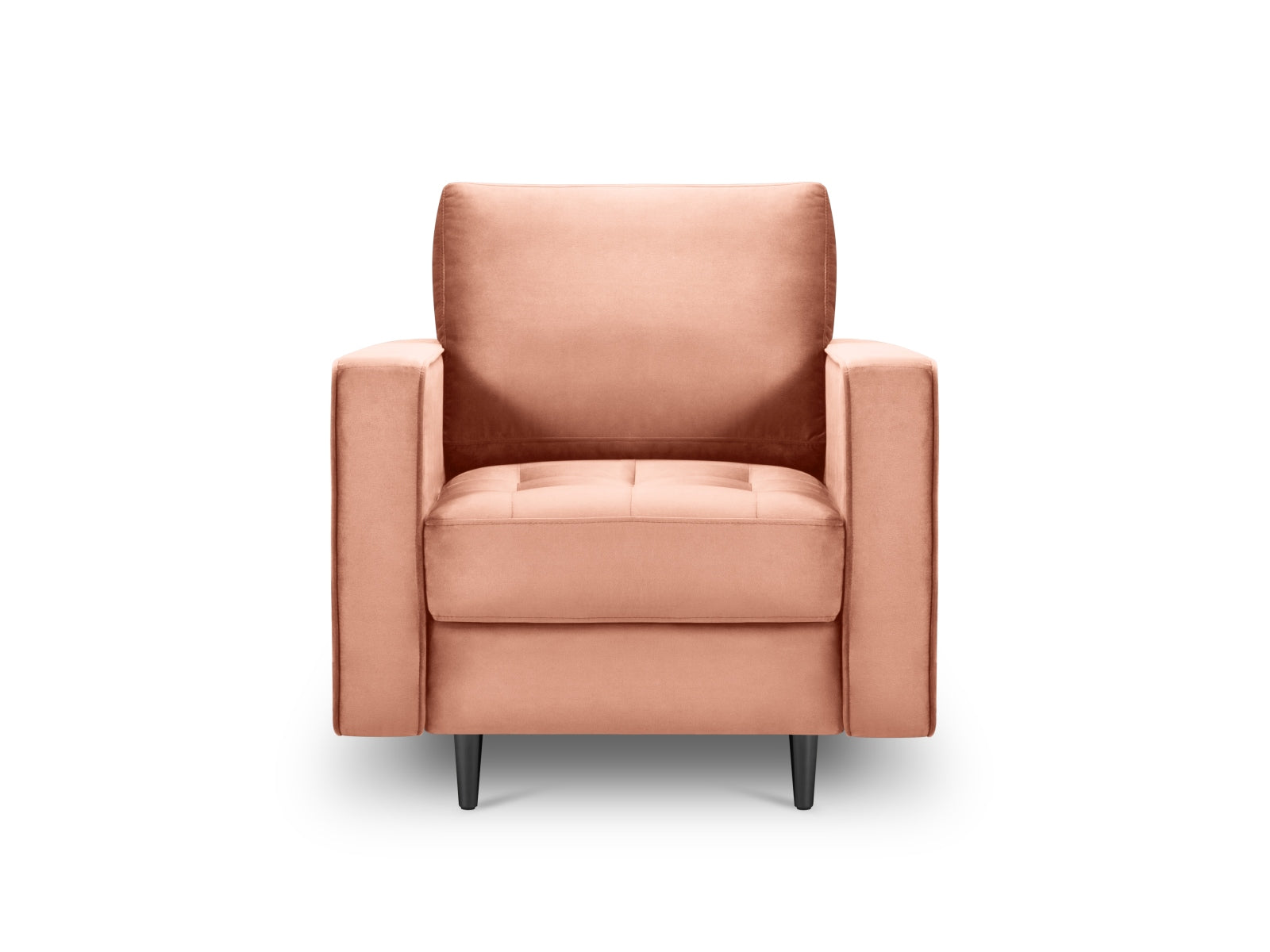 Eleganter 1-Sitzer Sessel Aspen in lebhaftem Pink, perfekt für moderne Interiors und als auffälliges Designelement in jedem Zuhause.
