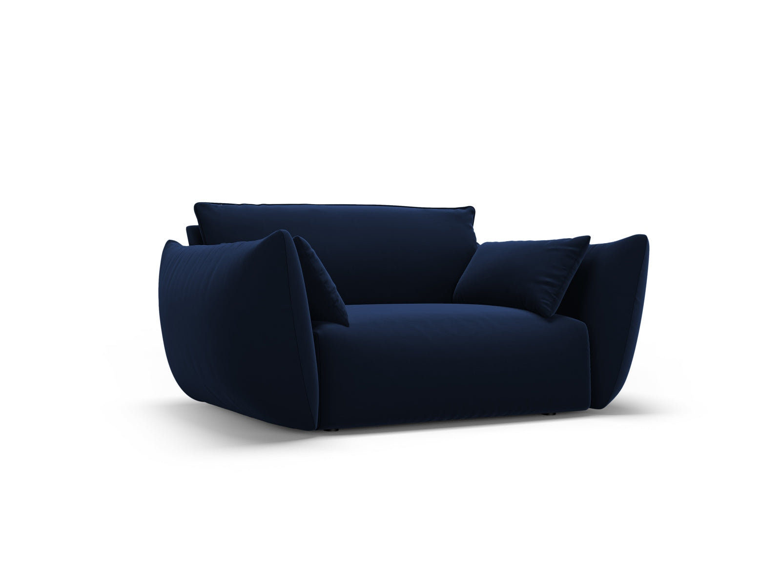 Eleganter 1-Sitzer Sessel Matera in Royal Blue, stilvolles Design von Cosmopolitan Design, ideal für moderne Wohnräume.