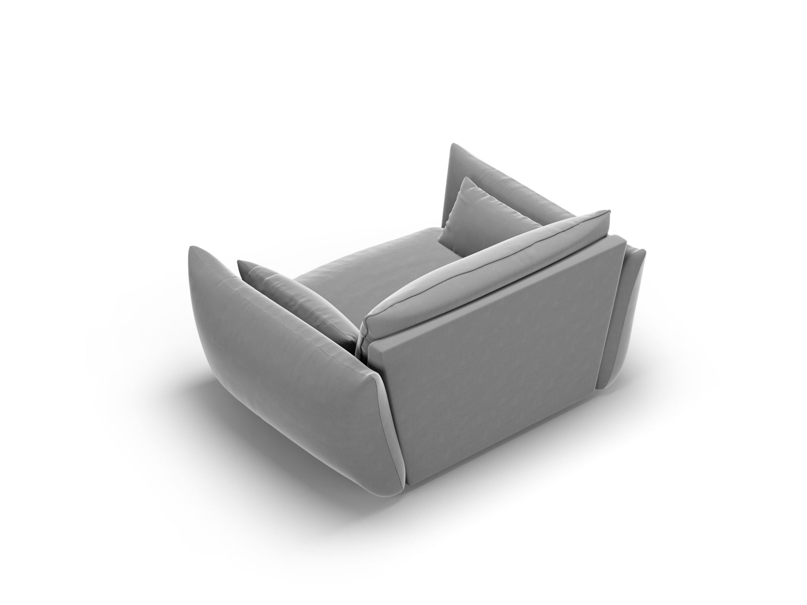 Eleganter 1-Sitzer Sessel Matera in zeitgemäßem Grauton, ideal für moderne Wohnräume und stilvolle Akzente von Cosmopolitan Design.