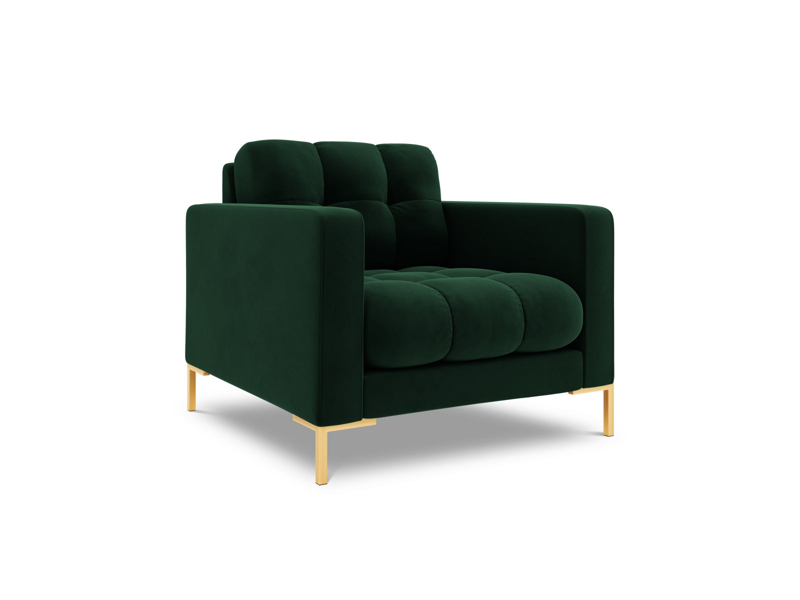 Eleganter 1-Sitzer Sessel Bali in sattem Flaschengrün, ideal für stilvolle Wohnräume und entspannte Momente, von Cosmopolitan Design.