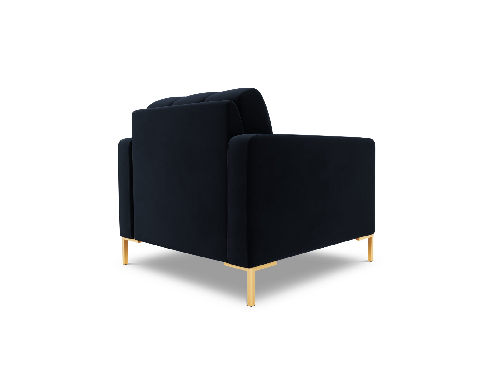 Eleganter 1-Sitzer Sessel Bali in trendigem Blau, ideal für moderne Wohnräume, vereint Komfort und zeitgemäßes Design.