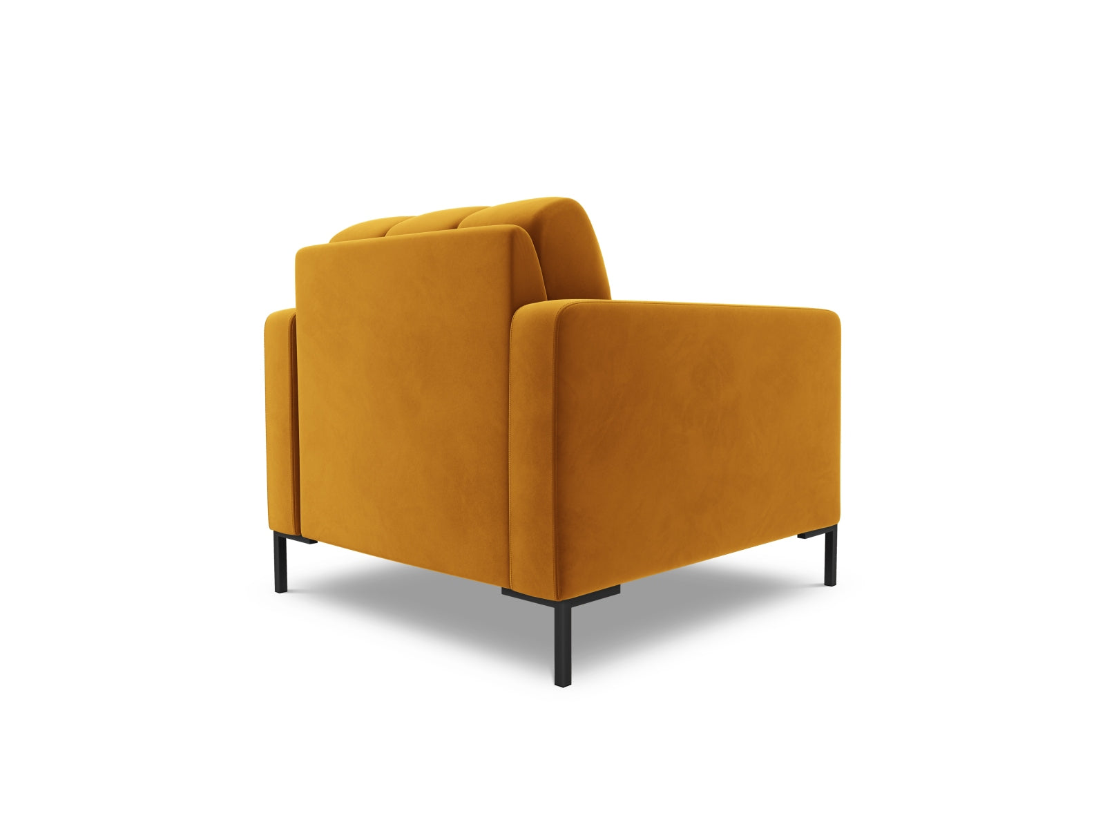 Stylischer 1-Sitzer Sessel Bali in strahlendem Gelb, ideal für kreative Wohnräume und modernes Interieur von Cosmopolitan Design.