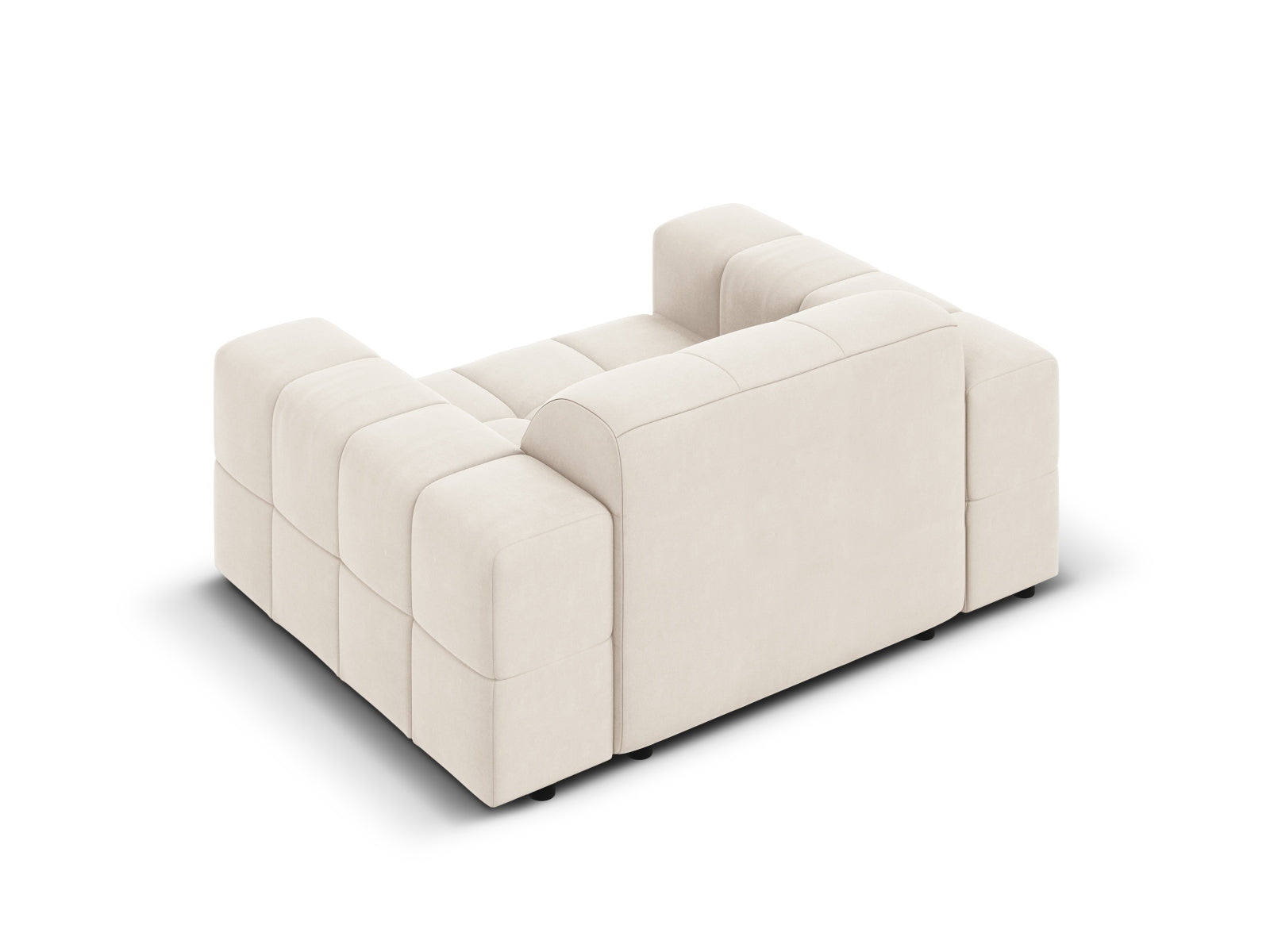 Chicago Velour Sessel 1 Sitz 102cm in Light Beige präsentiert im Onlineshop von KAQTU Design AG. Sessel ist von Cosmopolitan Design