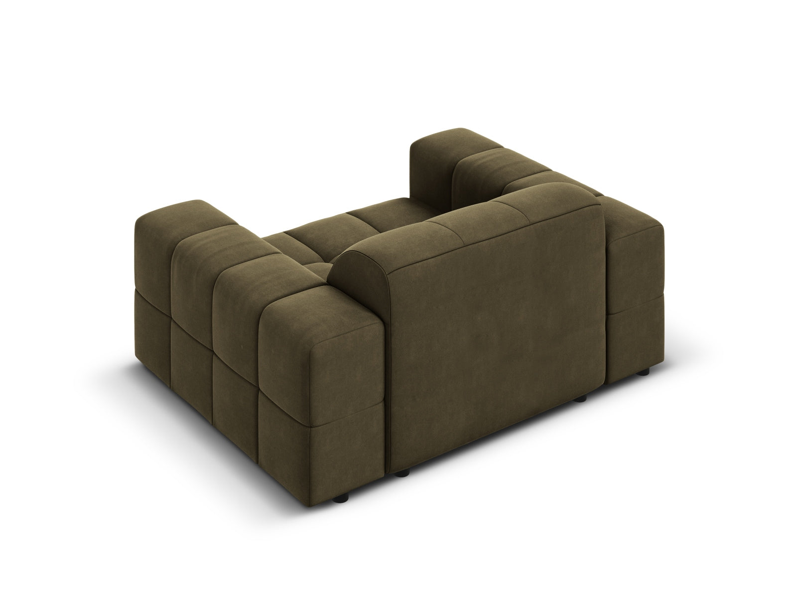Chicago Velour Sessel 1 Sitz 102cm in Green präsentiert im Onlineshop von KAQTU Design AG. Sessel ist von Cosmopolitan Design