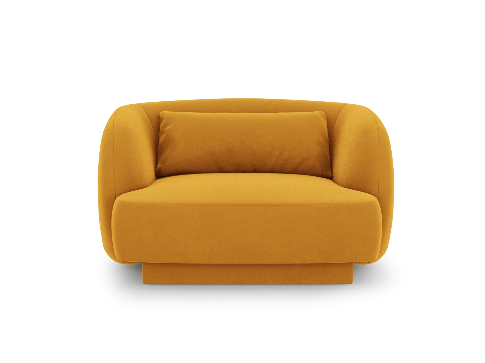 Tulum Velour Sessel 1 Sitz 90cm in Yellow-Bluvel präsentiert im Onlineshop von KAQTU Design AG. Sessel ist von Cosmopolitan Design