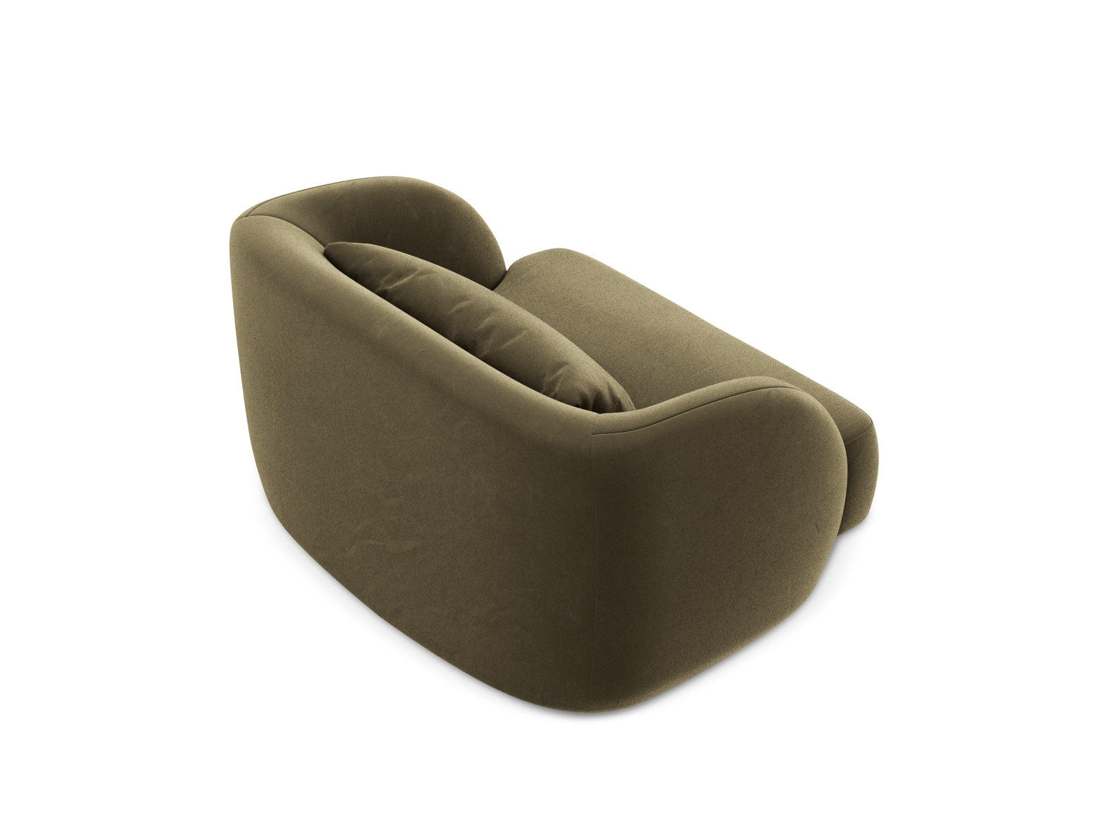Eleganter Tulum Velour Sessel in trendigem Green-Bluvel, 90 cm, ideal für stilvolle Wohnräume und entspannte Momente.