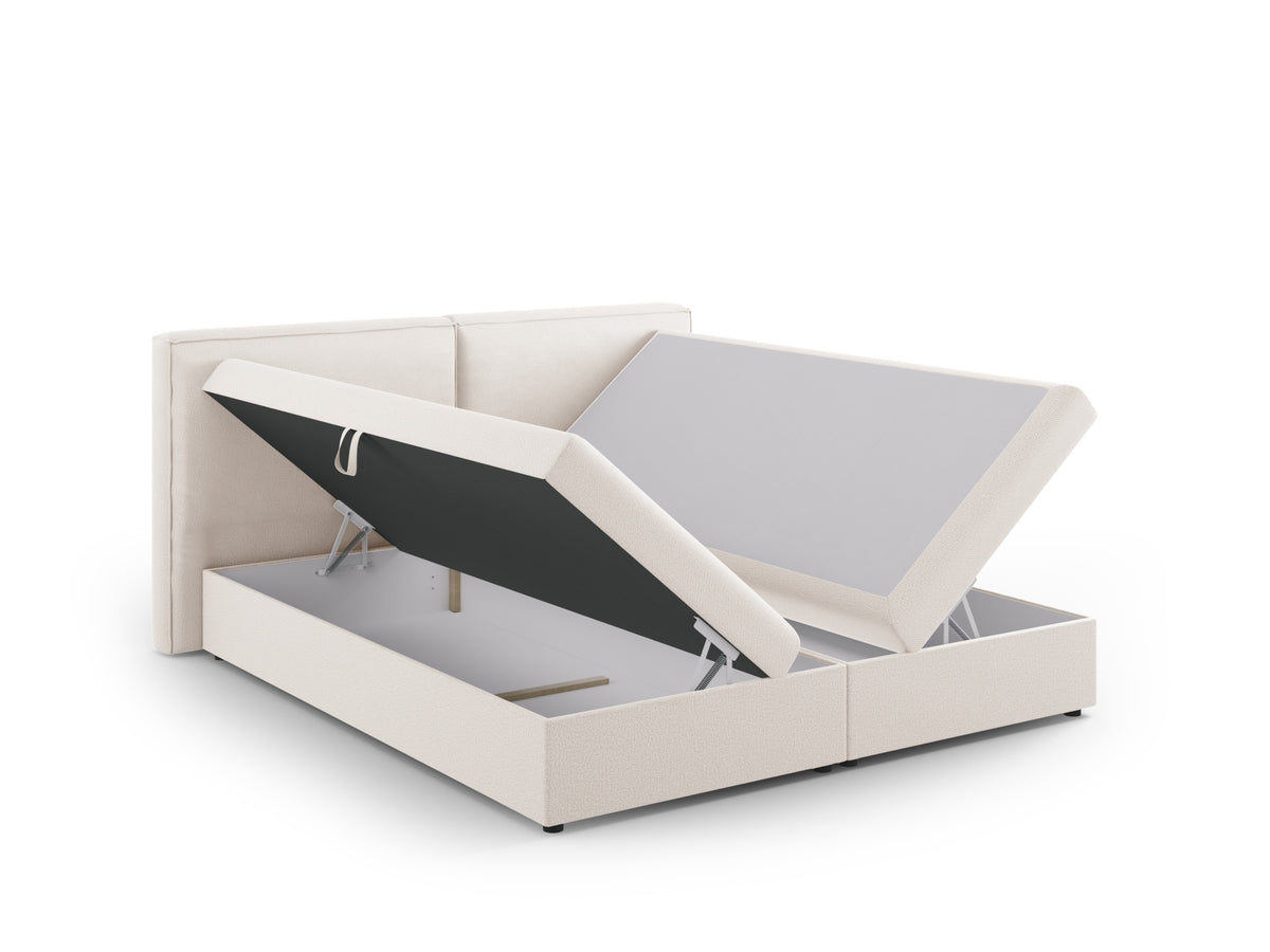 Arendal Boxspringbett-Set 160cm in Light Beige-Megan präsentiert im Onlineshop von KAQTU Design AG. Bett ist von Cosmopolitan Design
