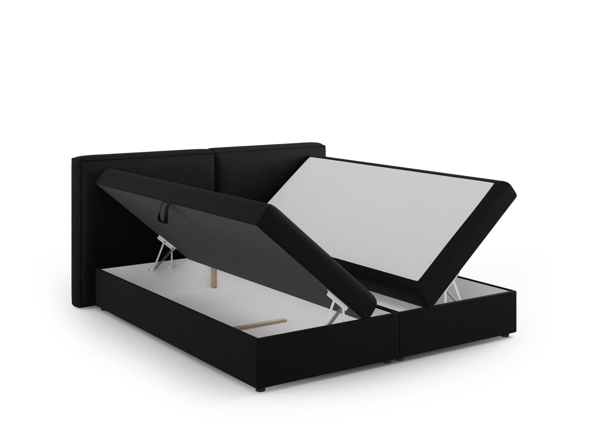 Arendal Boxspringbett-Set 160cm in Black-Megan präsentiert im Onlineshop von KAQTU Design AG. Bett ist von Cosmopolitan Design