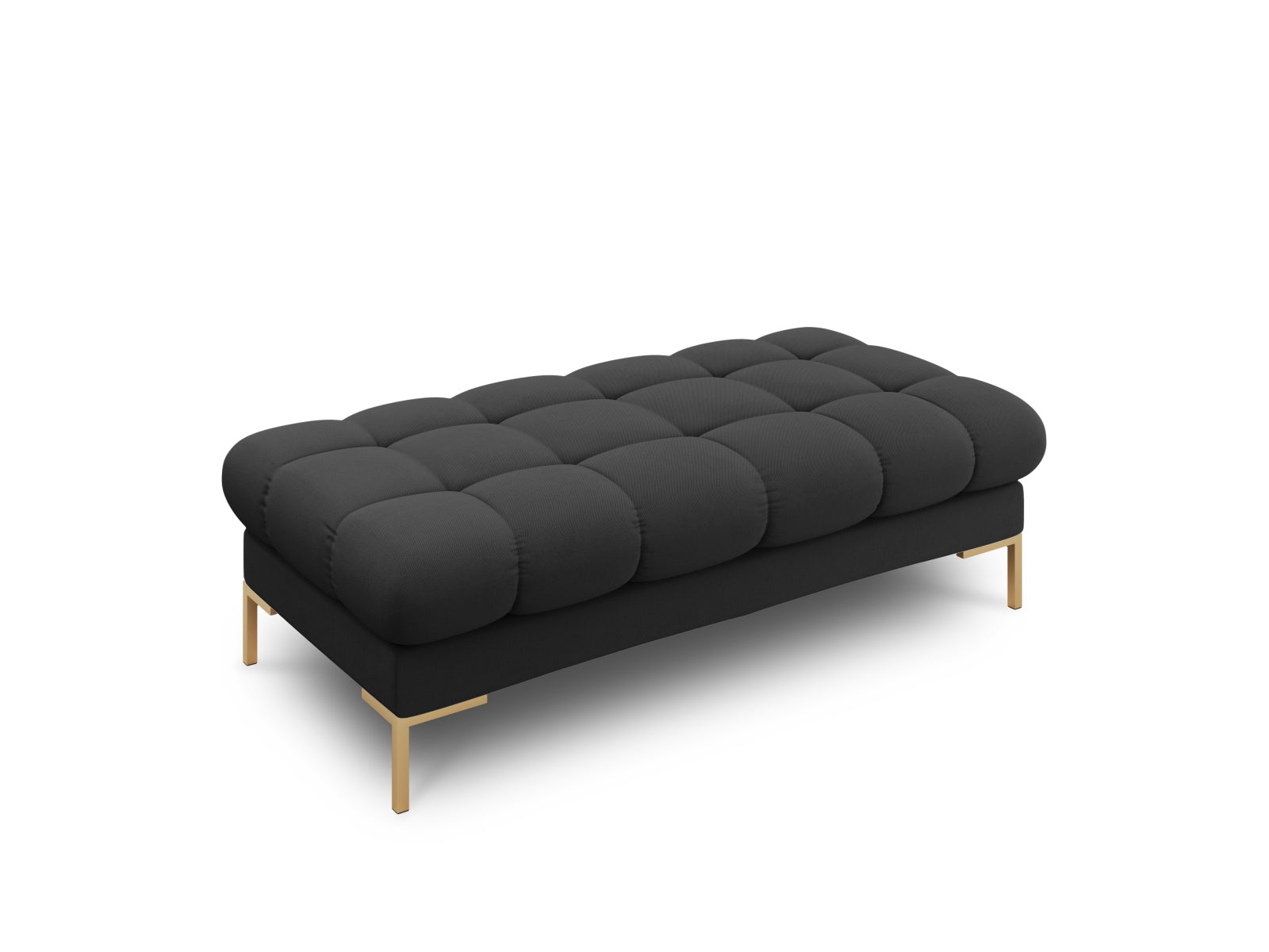 Moderne 2-Sitzer Bank Bali in edlem Dunkelgrau, perfekt für gemütliche Wohnzimmer und stilvolle Einrichtung. Teil der flexiblen Sofaserie von Cosmopolitan Design.