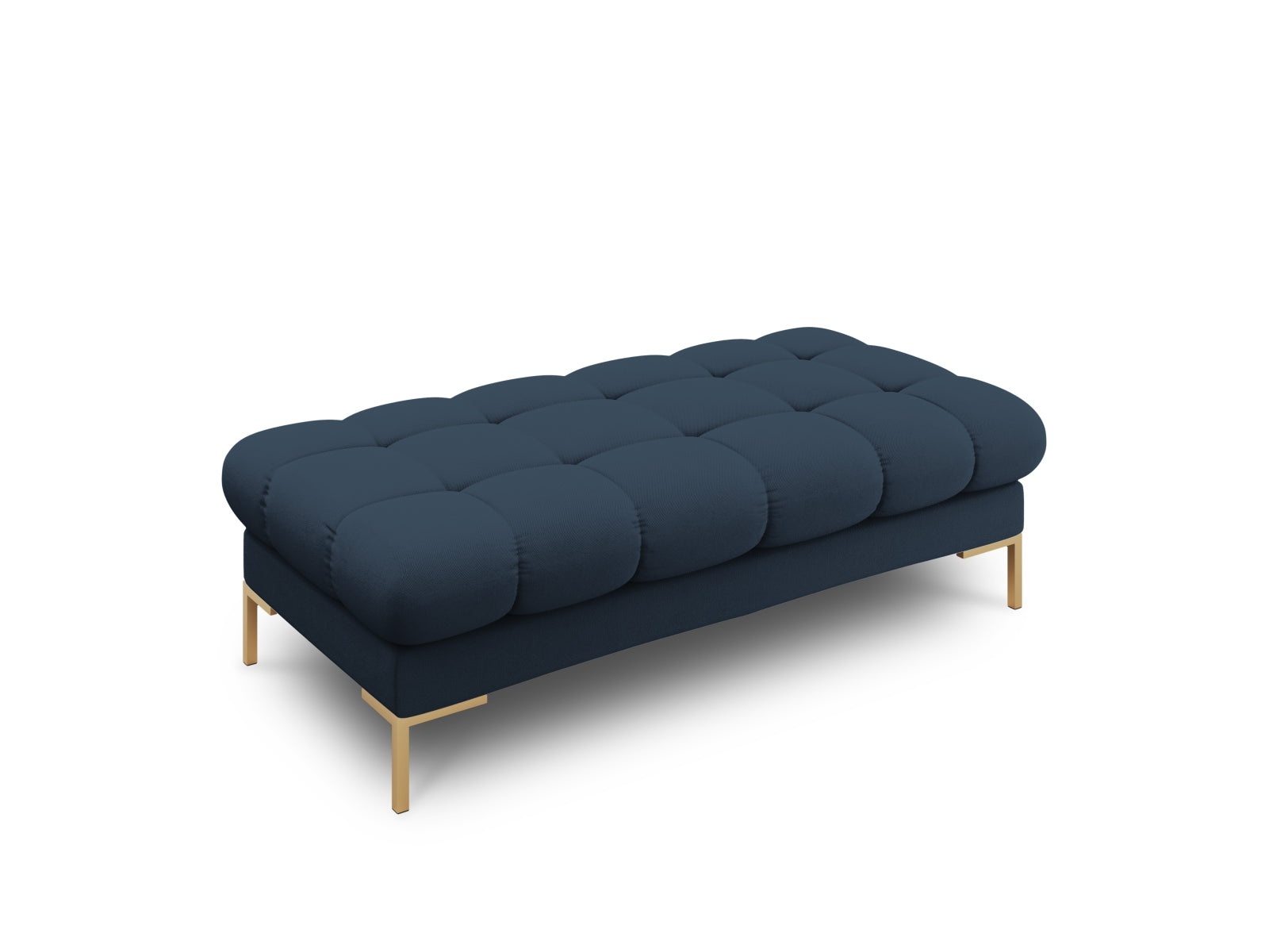Moderne 2-Sitzer Bank Bali in stilvollem Blau, perfekt für entspannte Momente und kreative Einrichtungsideen. Teil der modularen Sofakollektion.