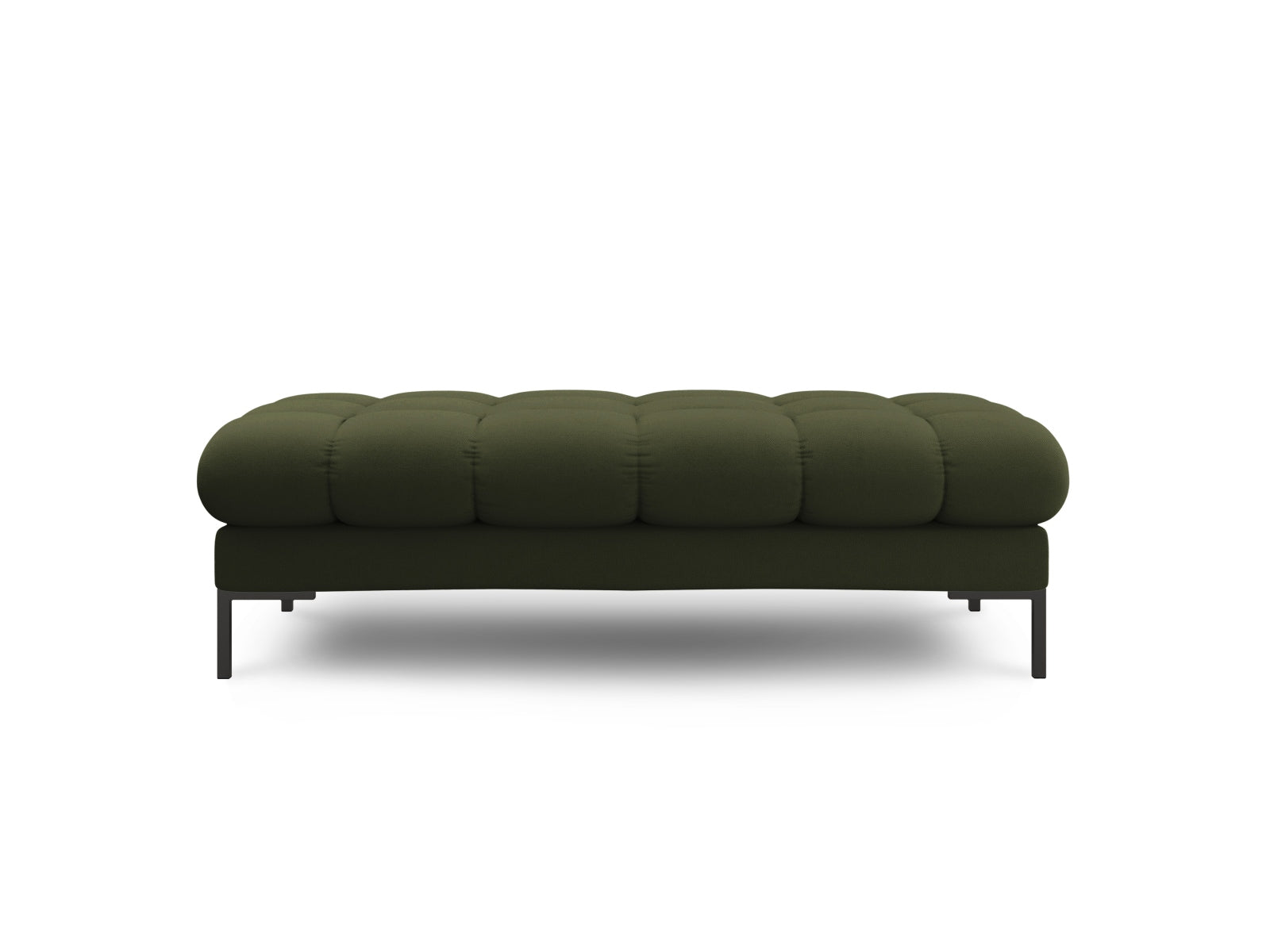 Moderne 2-Sitzer Bank Bali in elegantem Grün, Teil der modularen Sofaserie von Cosmopolitan Design, ideal für stilvolle Wohnräume.
