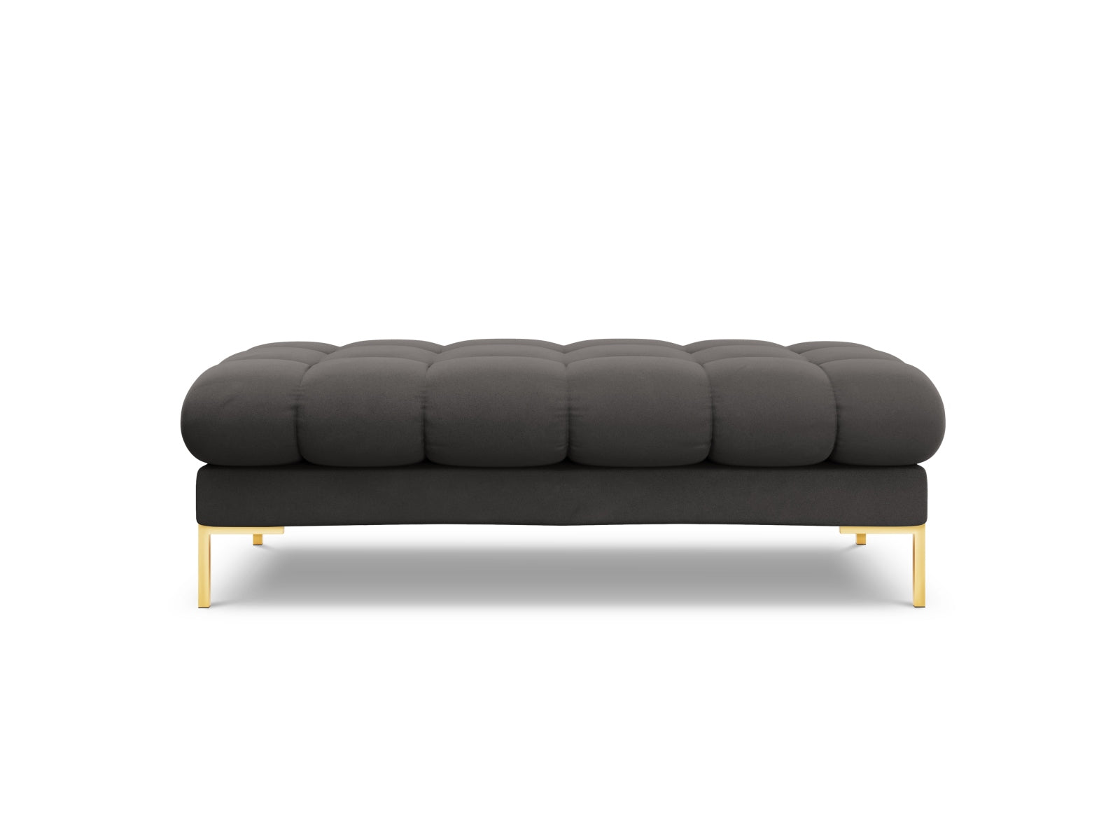 Moderne 2-Sitzer Bank Bali in stilvollem Dunkelgrau, perfekt für zeitgemäße Wohnkonzepte und Teil der flexiblen Sofakollektion von Cosmopolitan Design.