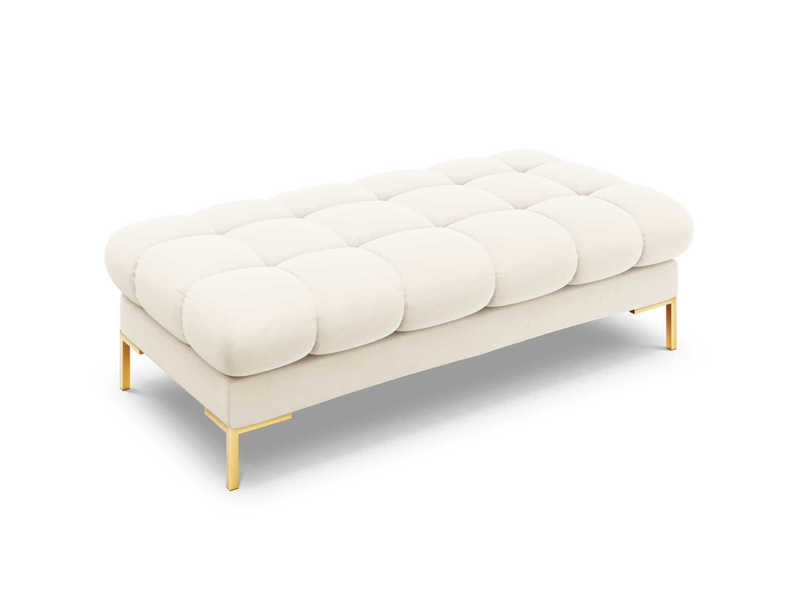 Elegante 2-Sitzer Bank Bali in sanftem Beige, ideal für stilvolle Wohnräume. Teil der vielseitigen Sofaserie von Cosmopolitan Design.