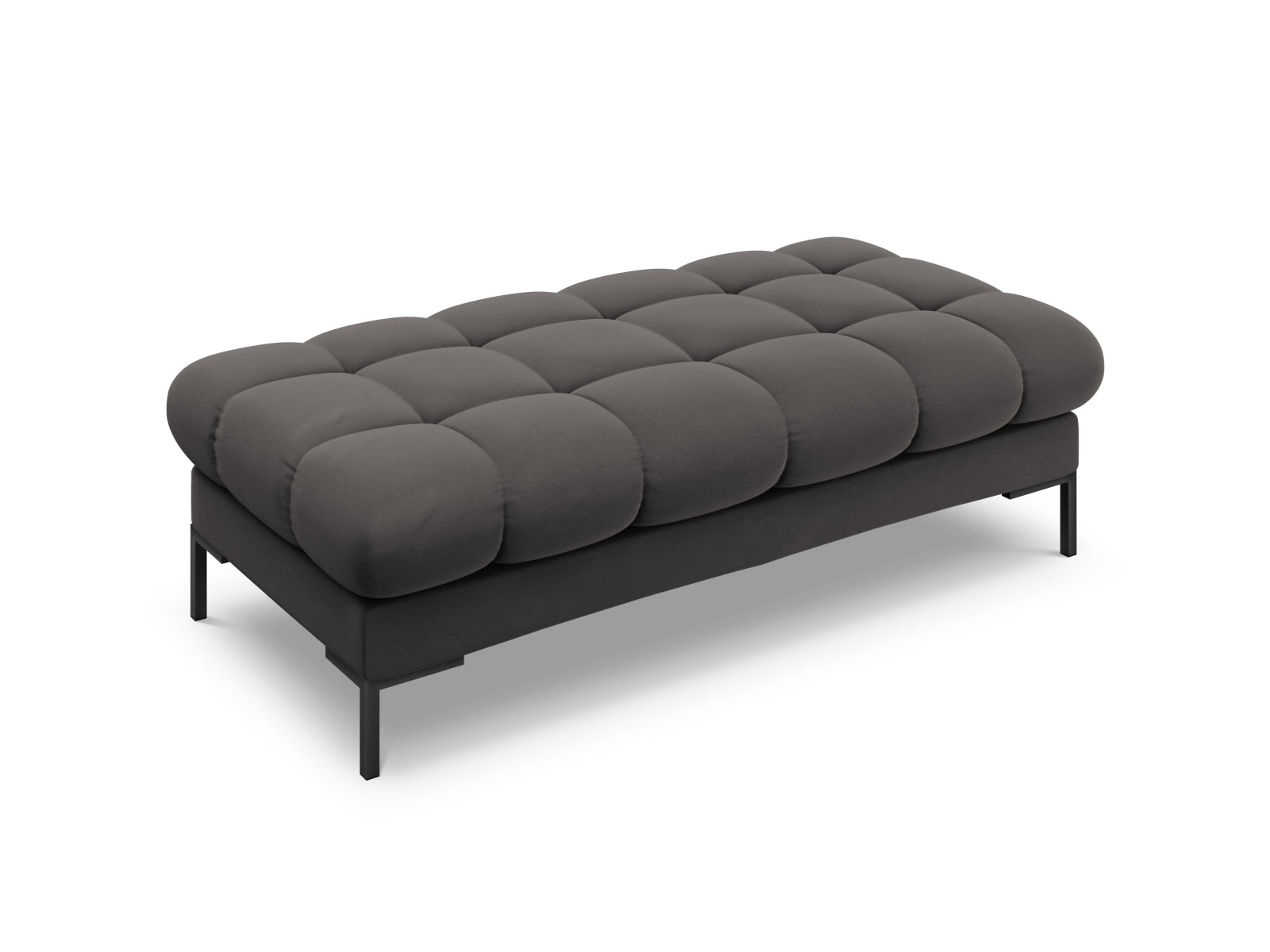 2-Sitzer Bank Bali in Dark Grey-Bluvel präsentiert im Onlineshop von KAQTU Design AG. Modulares Sofa ist von Cosmopolitan Design