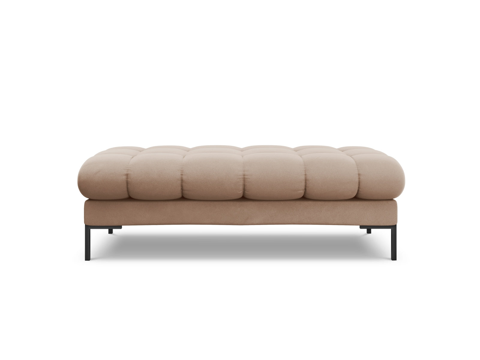 Beige 2-Sitzer Bank Bali von Cosmopolitan Design, ideal für stilvolle Wohnräume. Modulares Sofa mit elegantem Design und hohem Komfort.