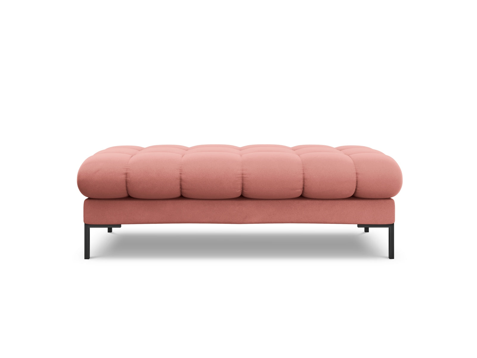 Stylische 2-Sitzer Bank Bali in Pink-Bluvel, ideal für moderne Wohnräume, erhältlich bei KAQTU Design AG. Teil der modularen Sofaserie von Cosmopolitan Design.