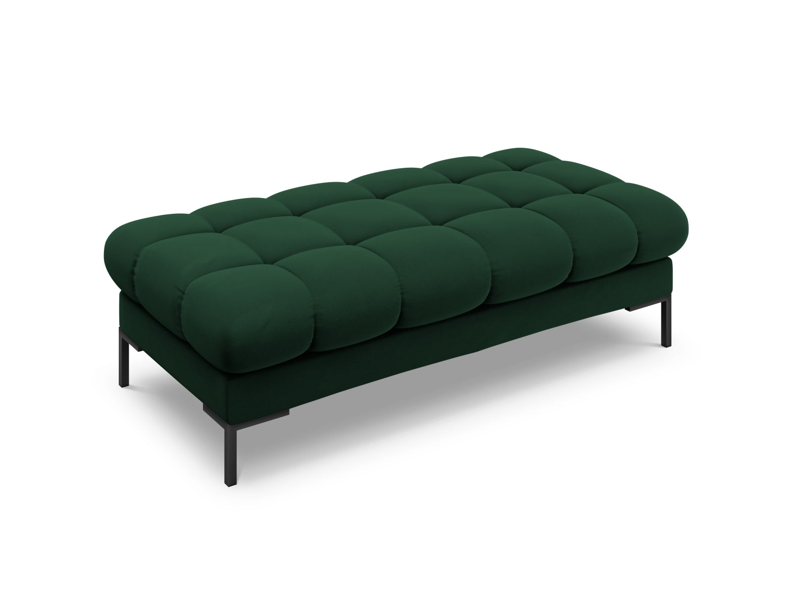 2-Sitzer Bank Bali in Bottle Green-Bluvel präsentiert im Onlineshop von KAQTU Design AG. Modulares Sofa ist von Cosmopolitan Design