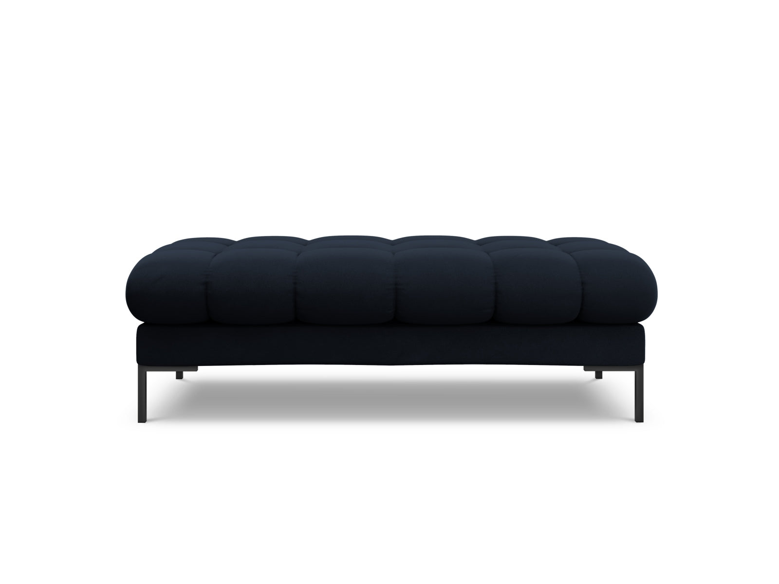 Elegante 2-Sitzer Bank Bali in Dunkelblau, Teil des modularen Sofas von Cosmopolitan Design, ideal für stilvolle Wohnräume.