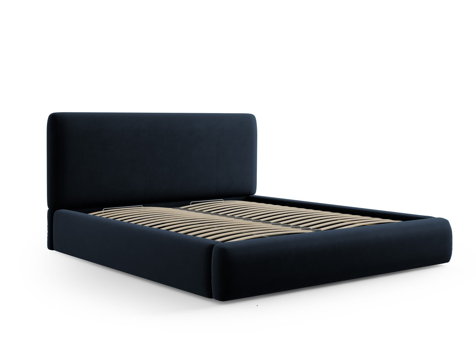 Entdecken Sie das Colonel Velour Bett von Cosmopolitan Design: elegantes Design, praktischer Stauraum und modernes Headboard für Ihr Schlafzimmer!