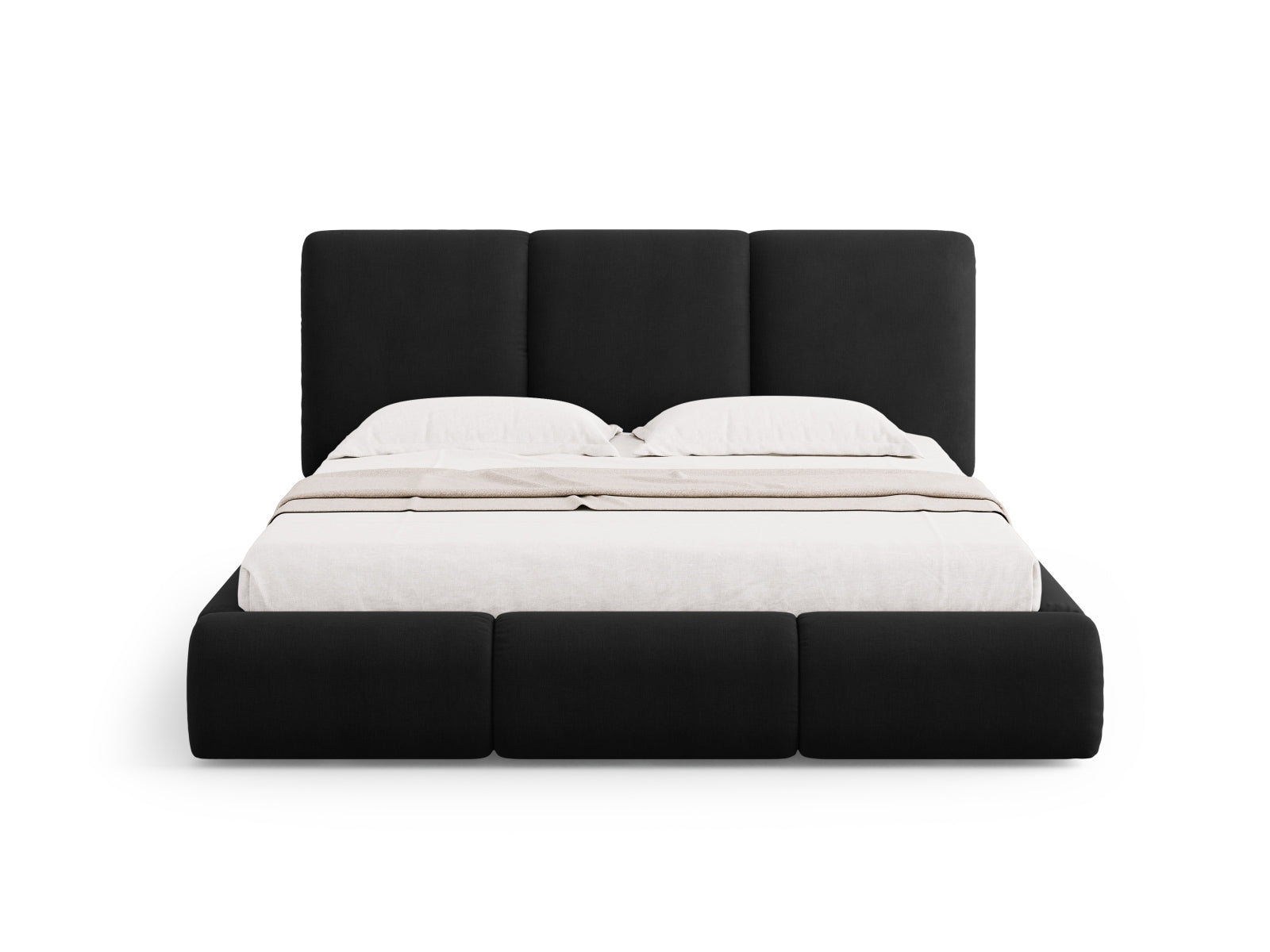 Erleben Sie das Nicolas Bett von Cosmopolitan Design: elegantes Design, cleverer Stauraum und ein ansprechendes Headboard für Ihr modernes Schlafzimmer.