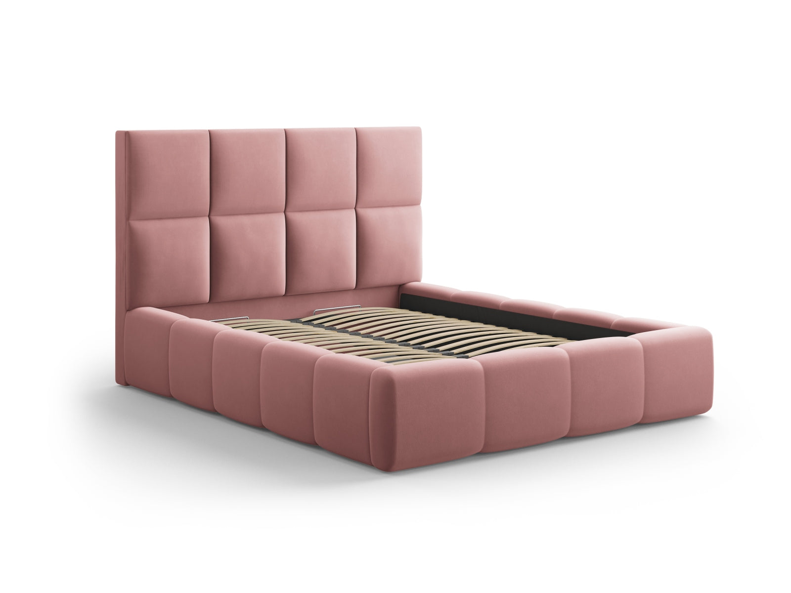 Stylisches Livigno Bett mit praktischem Stauraum und elegantem Kopfteil in 160 cm Breite, ideal für moderne Schlafzimmer.