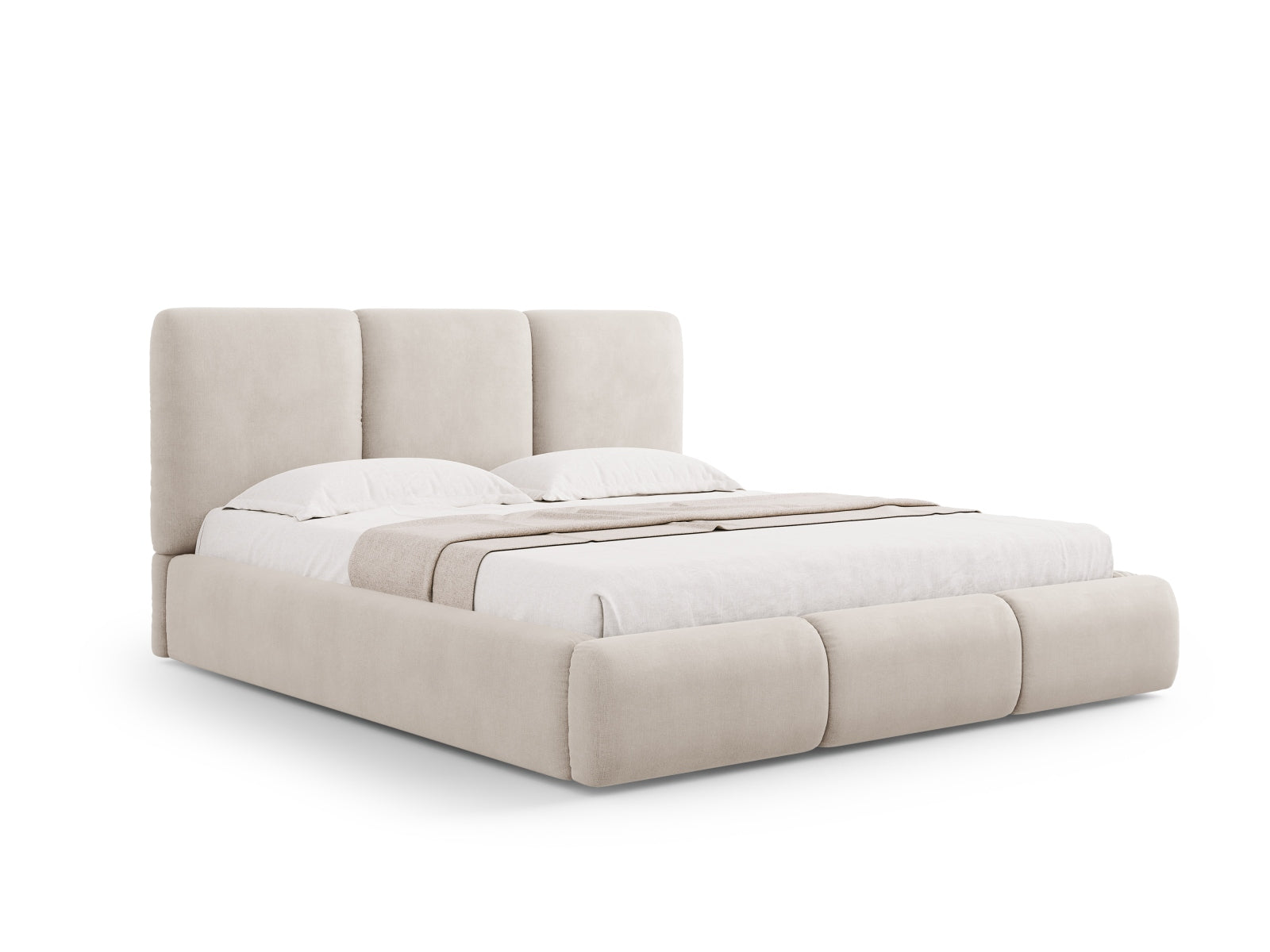 Erleben Sie das Nicolas Bett von Cosmopolitan Design: elegantes Design, cleverer Stauraum und ein ansprechendes Headboard für Ihr modernes Schlafzimmer.