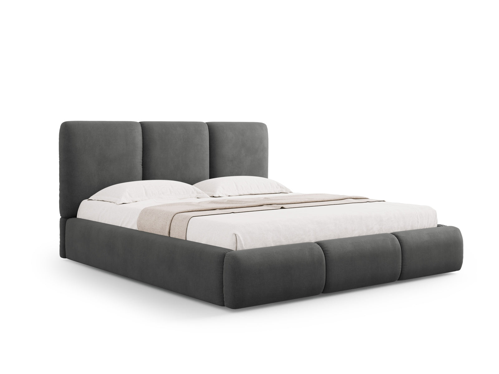Erleben Sie das Nicolas Bett von Cosmopolitan Design: elegantes Design, cleverer Stauraum und ein ansprechendes Headboard für Ihr modernes Schlafzimmer.
