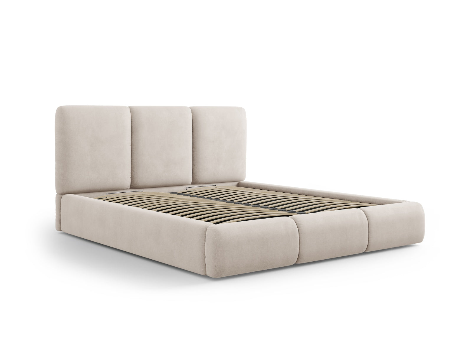 Entdecken Sie das Nicolas Bett von Cosmopolitan Design: stilvolles Design, praktischer Stauraum und ein attraktives Headboard für Ihr Schlafzimmer.