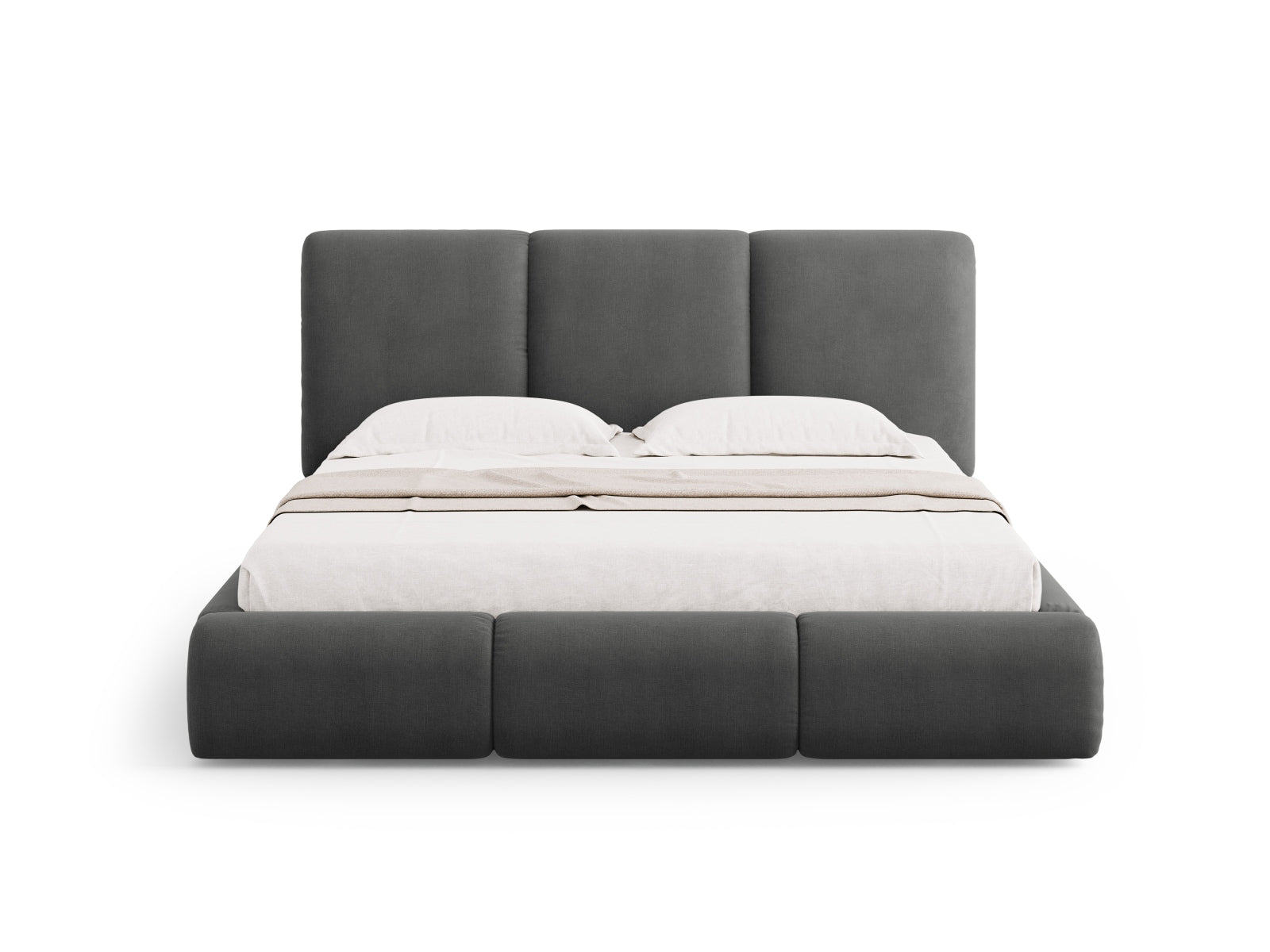 Erleben Sie das Nicolas Bett von Cosmopolitan Design: elegantes Design, cleverer Stauraum und ein ansprechendes Headboard für Ihr modernes Schlafzimmer.