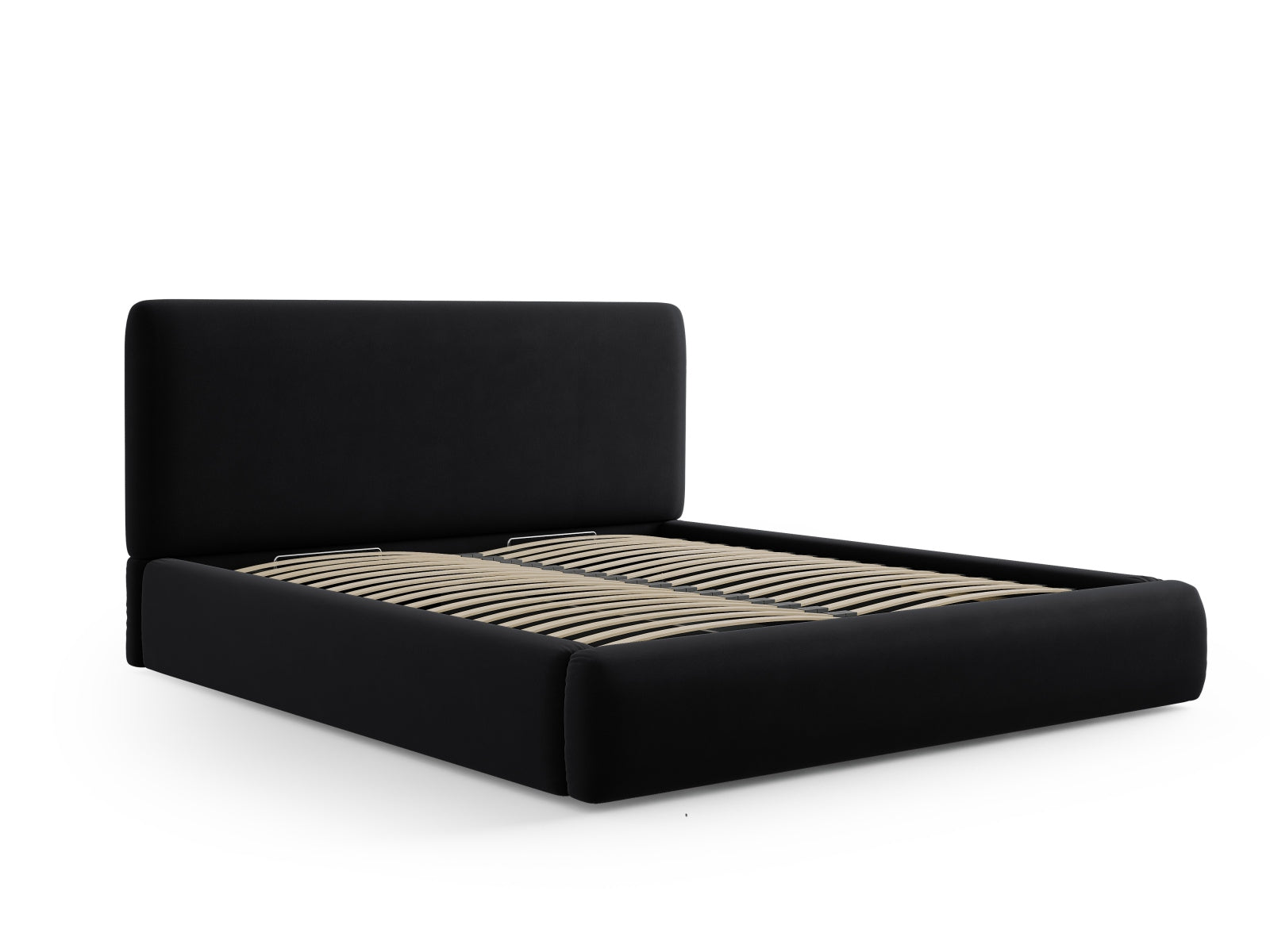 Entdecken Sie das Colonel Velour Bett von Cosmopolitan Design: elegantes Design, praktischer Stauraum und modernes Headboard für Ihr Schlafzimmer!