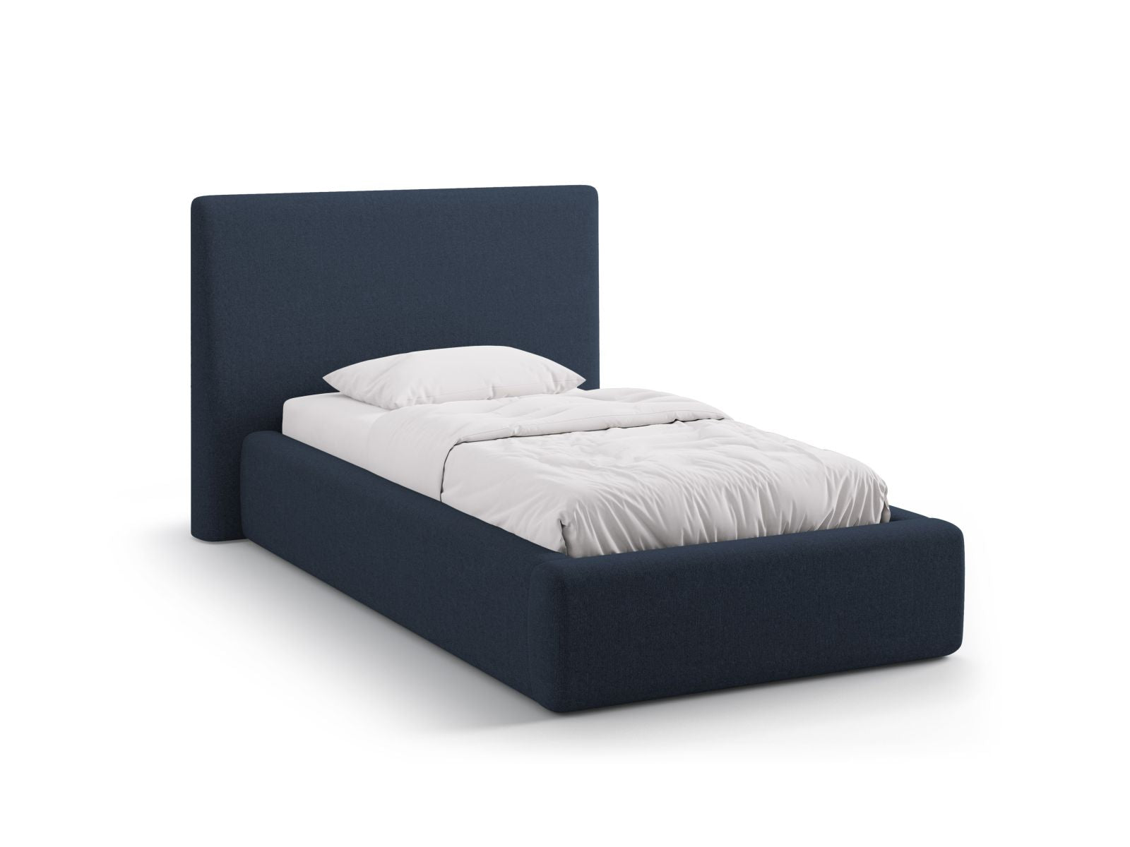 Asti Bett mit Stauraum mit Kopfteil 90cm in Royal Blue-Moly präsentiert im Onlineshop von KAQTU Design AG. Bett ist von Cosmopolitan Design