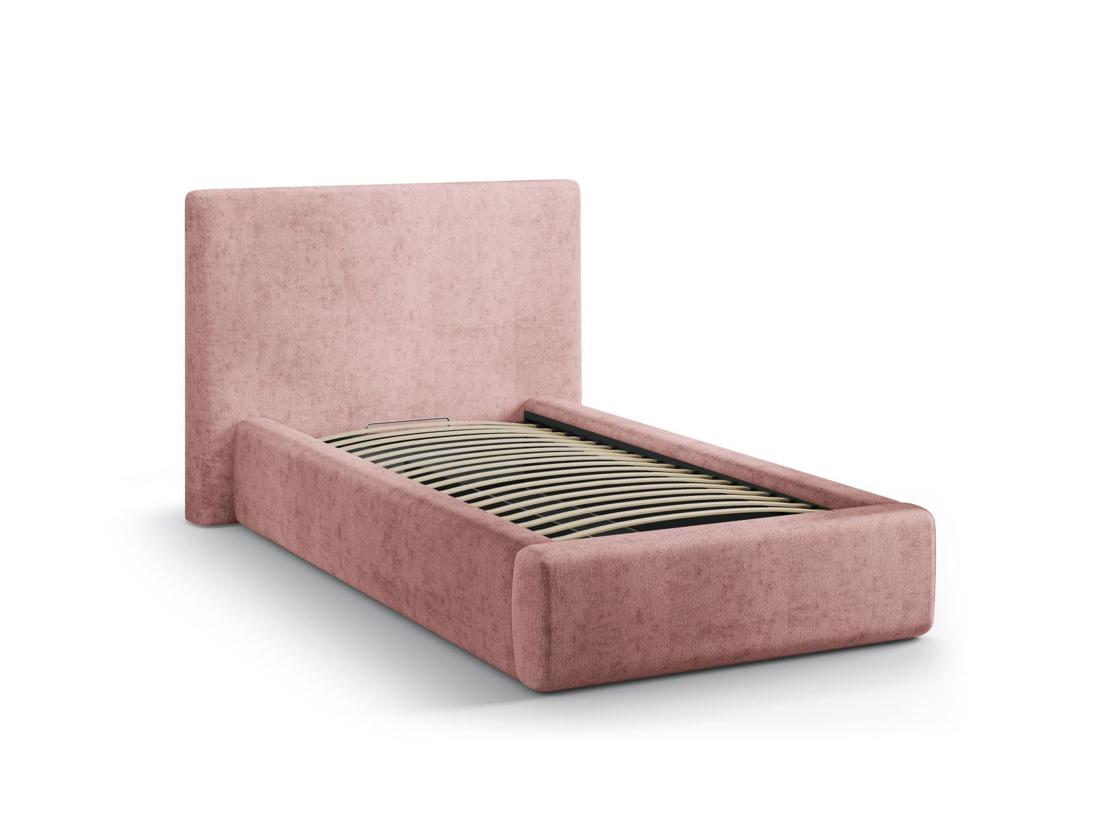 Elegantes Asti Bett mit 90 cm Breite, Kopfteil und praktischem Stauraum, ideal für ein modernes und funktionales Schlafzimmer.