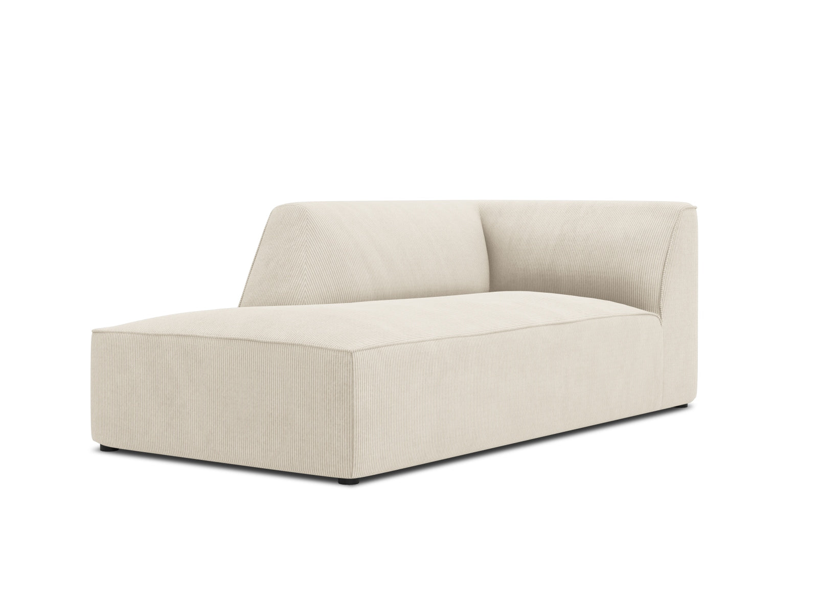 Oslo Chaise Longue links 1 Sitzer in Light Beige präsentiert im Onlineshop von KAQTU Design AG. Modulares Sofa ist von Cosmopolitan Design