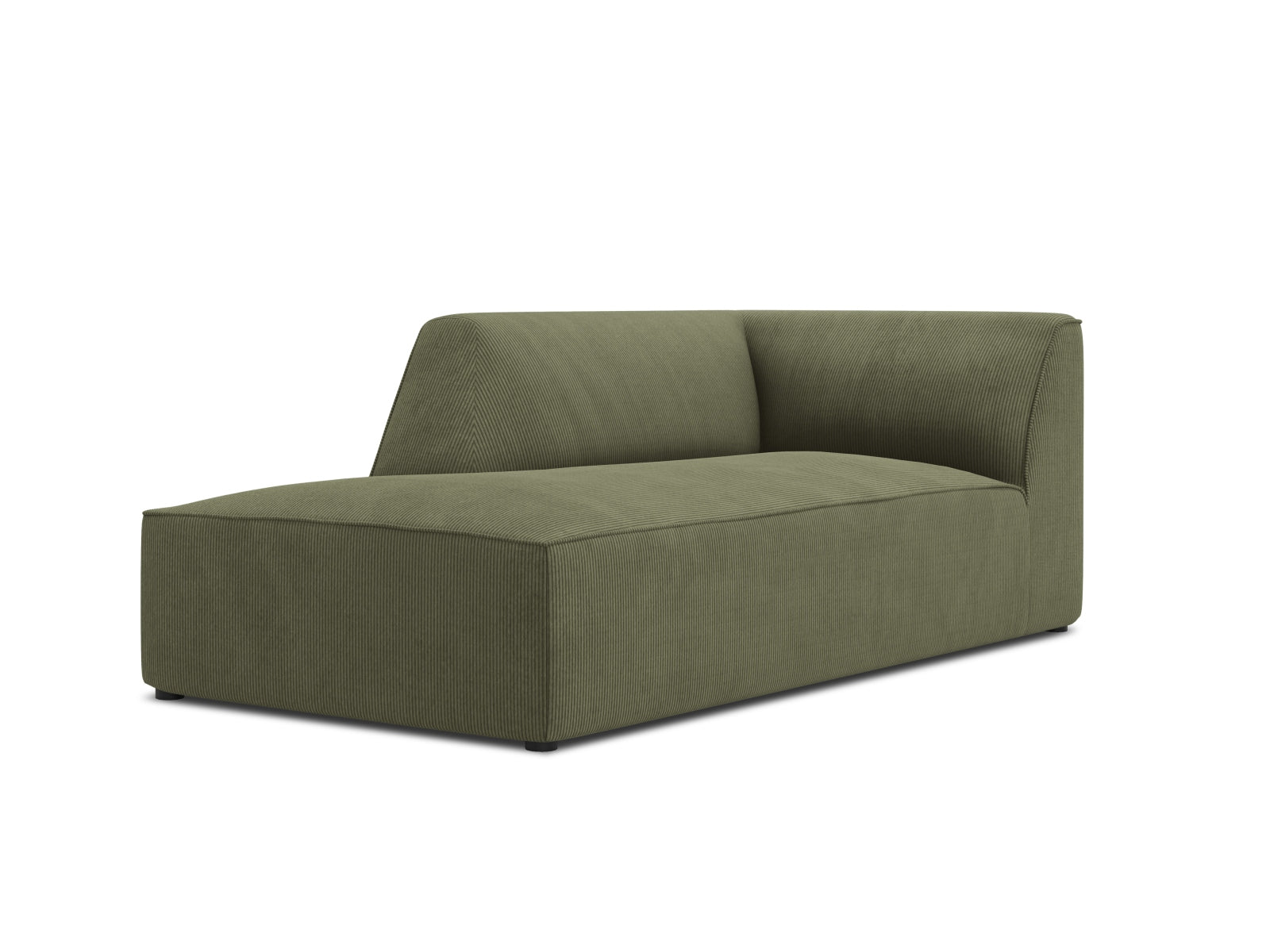Oslo Chaise Longue links 1 Sitzer in Green präsentiert im Onlineshop von KAQTU Design AG. Modulares Sofa ist von Cosmopolitan Design